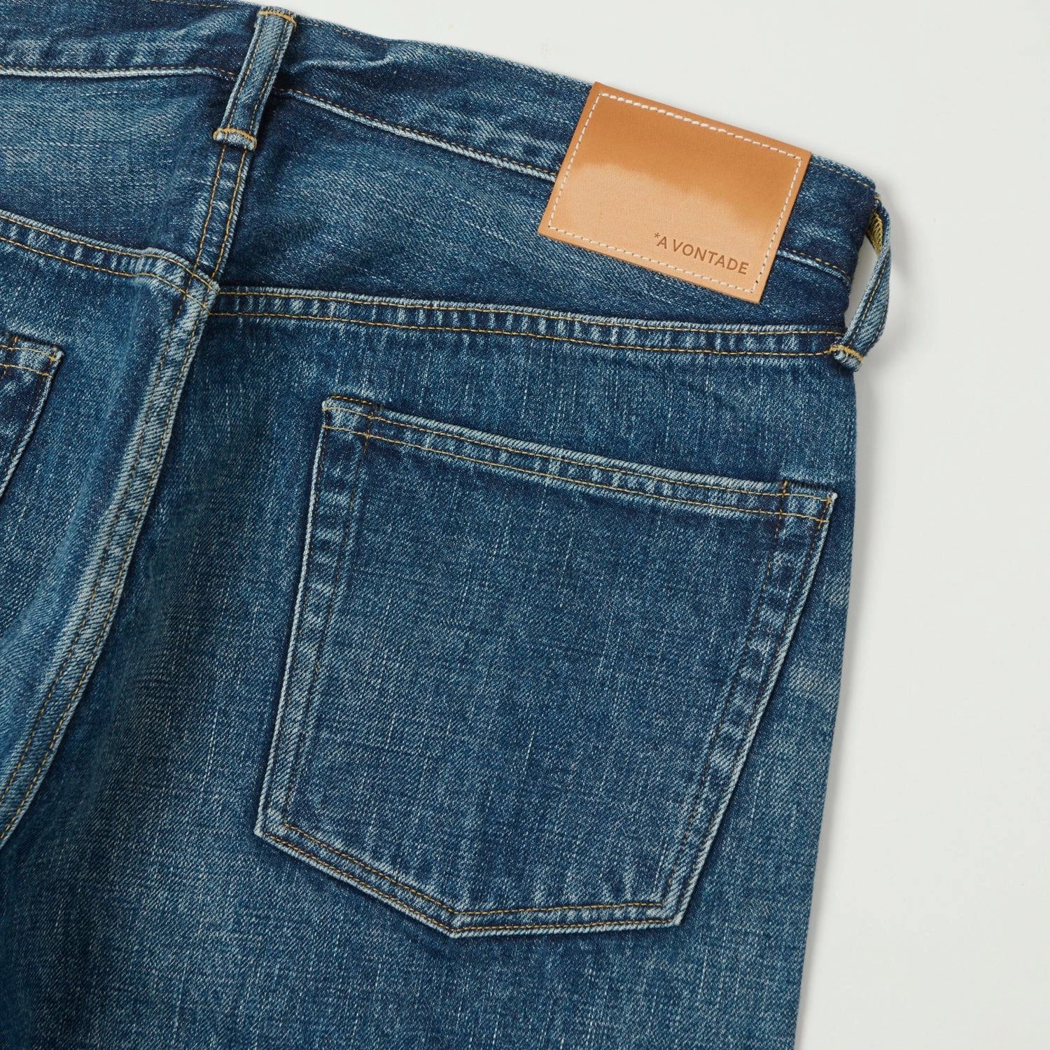 A Vontade 0102SXX Regular Straight Jean - Dark Blue Wash Universal Favorite No Iron Wear