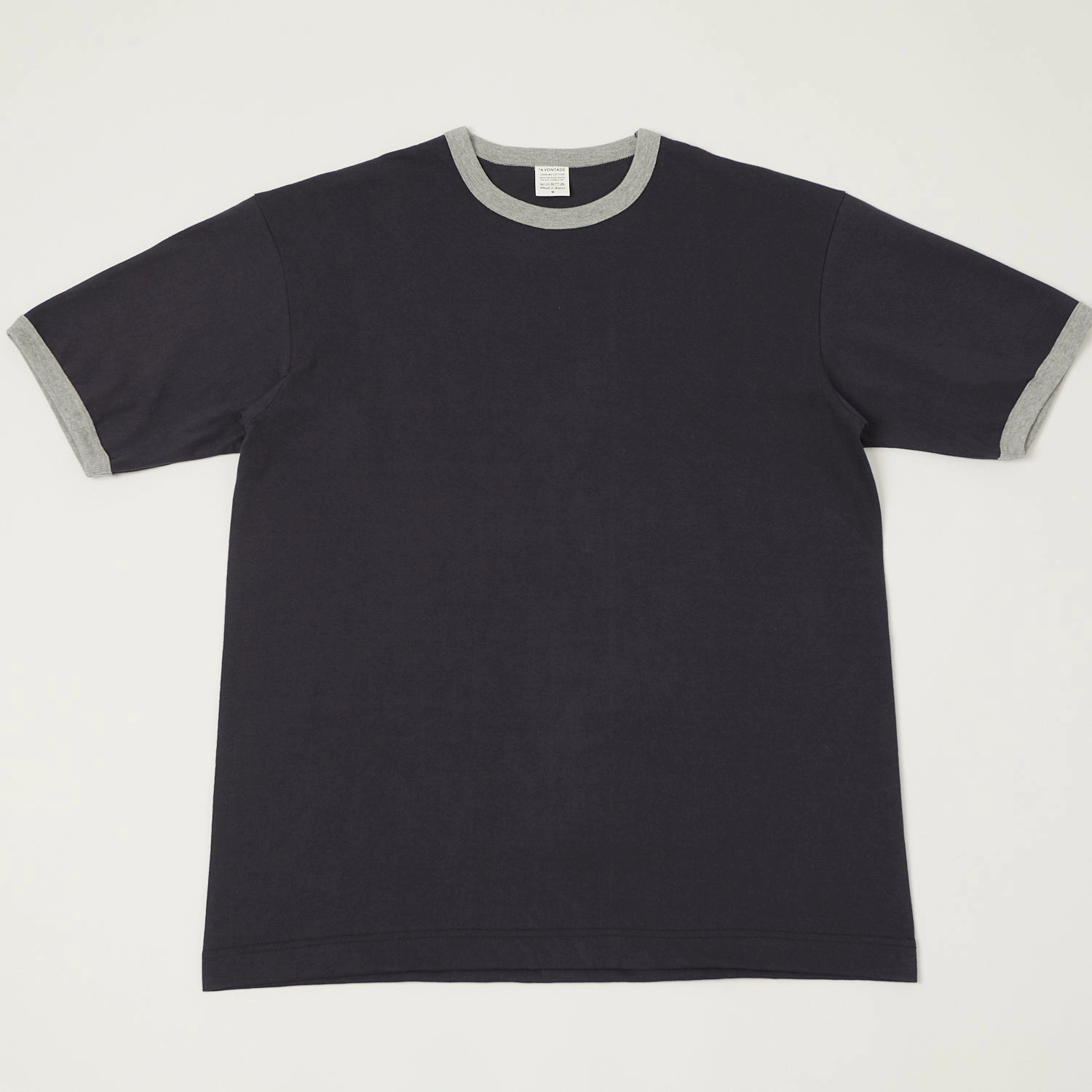 Functional Fashion Sport Flex A Vontade Ringer T-Shirt - Fade Navy/Grey