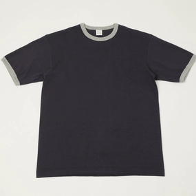 Functional Fashion Sport Flex A Vontade Ringer T-Shirt - Fade Navy/Grey