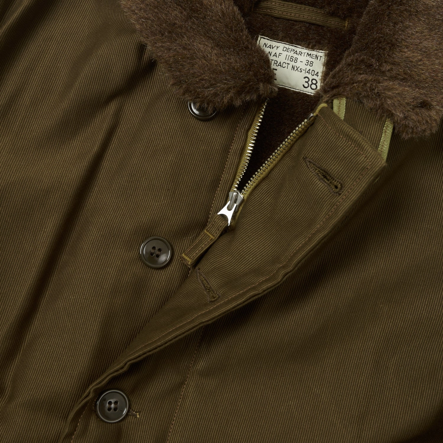 Praise Mountain Hike Freewheelers & Co Type N-1 Deck Jacket - Dark Red Beige