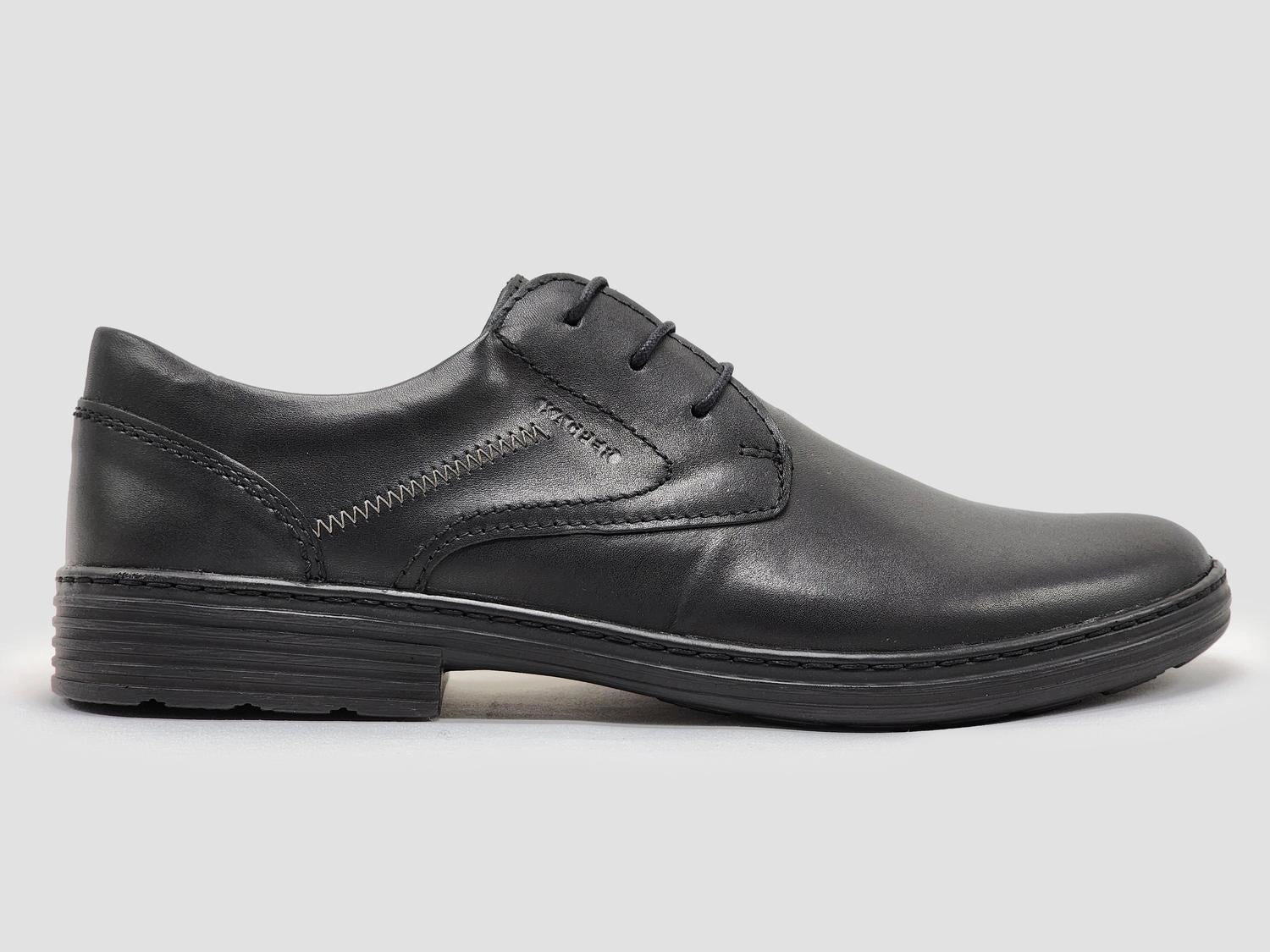 Men's Oxford Leather Dress Shoes In Black Refined Everyday Textured Finish Daily Commute