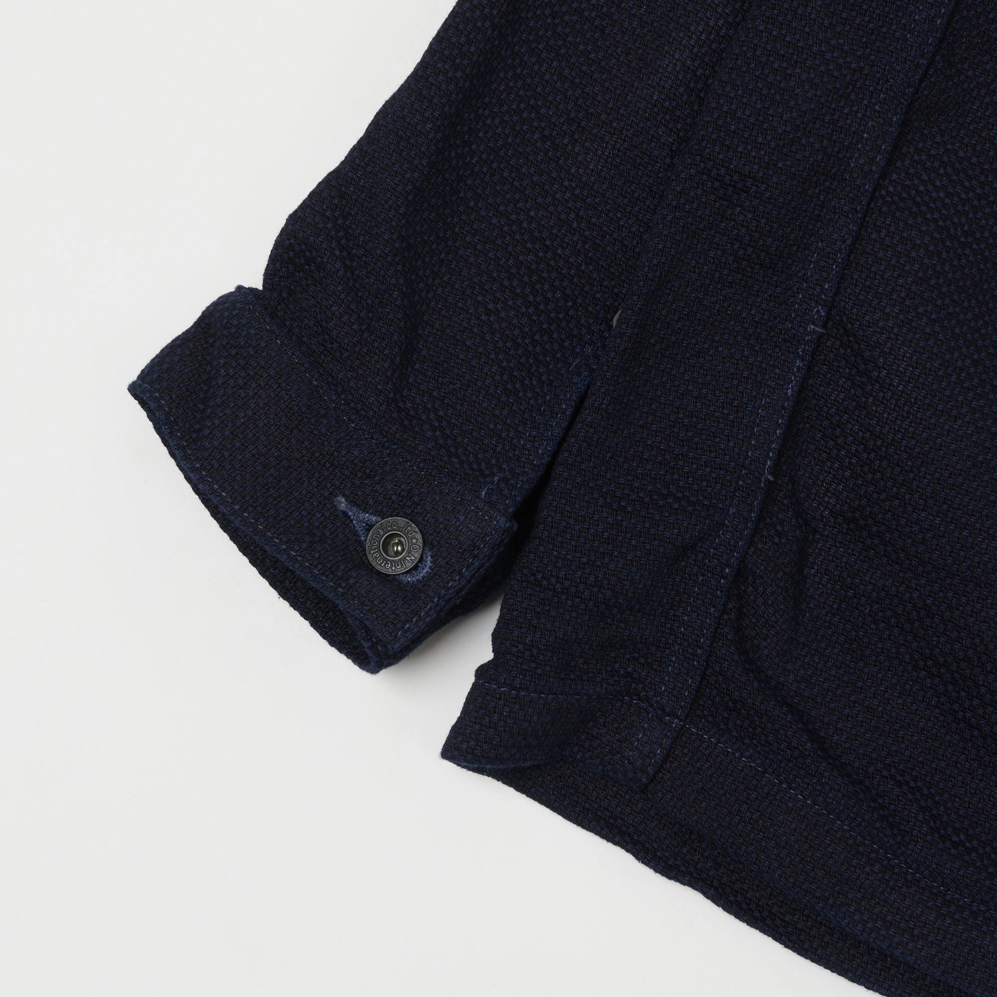 ONI Denim 03100-ID Sashiko Dobby Coverall Jacket - Indigo SlitPockets