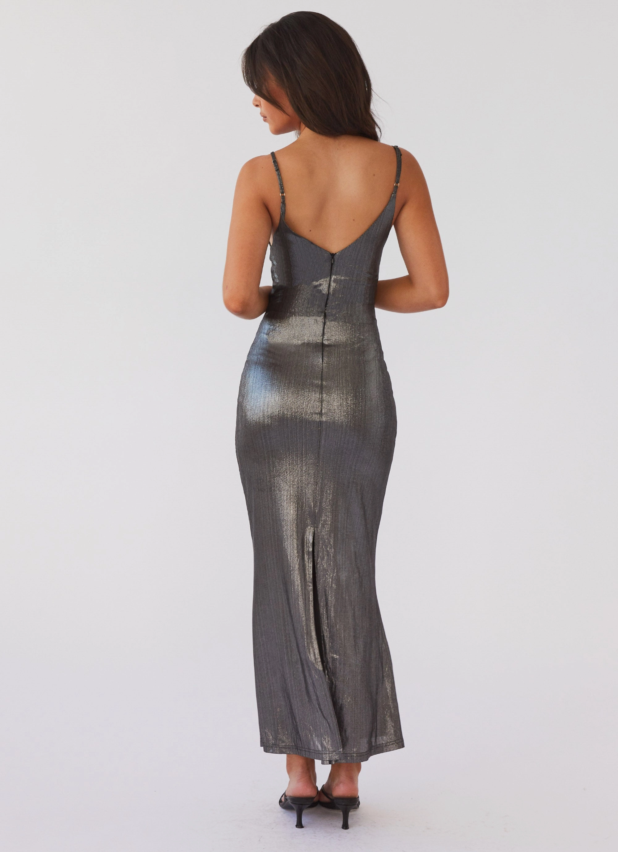 Light Appeal Modern Comfort Alexa Metallic Maxi Dress - Twilight