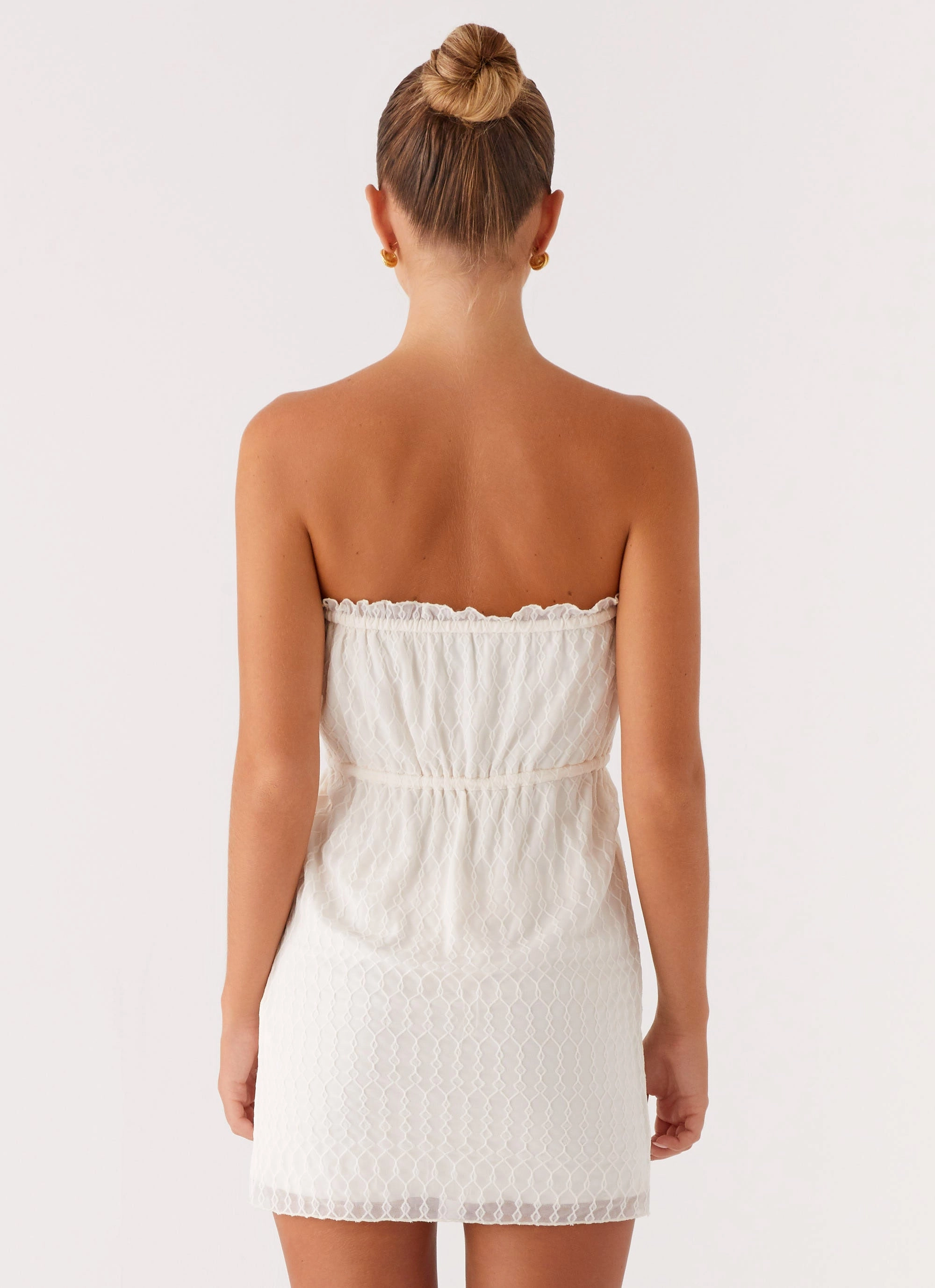 Alina Mini Dress - Ivory Light Attitude