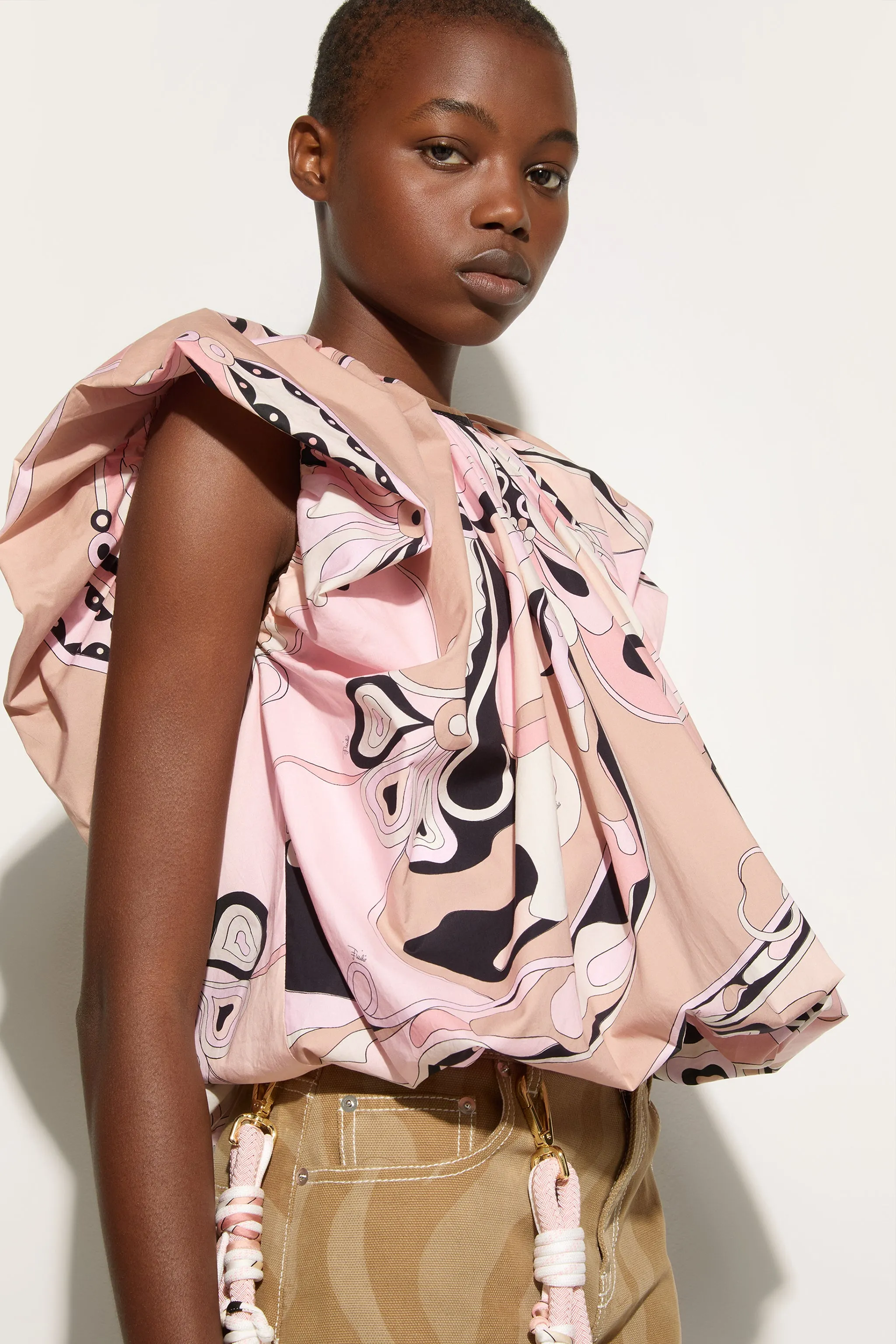 Orchidee Print Voluminous Top Fall Fashion