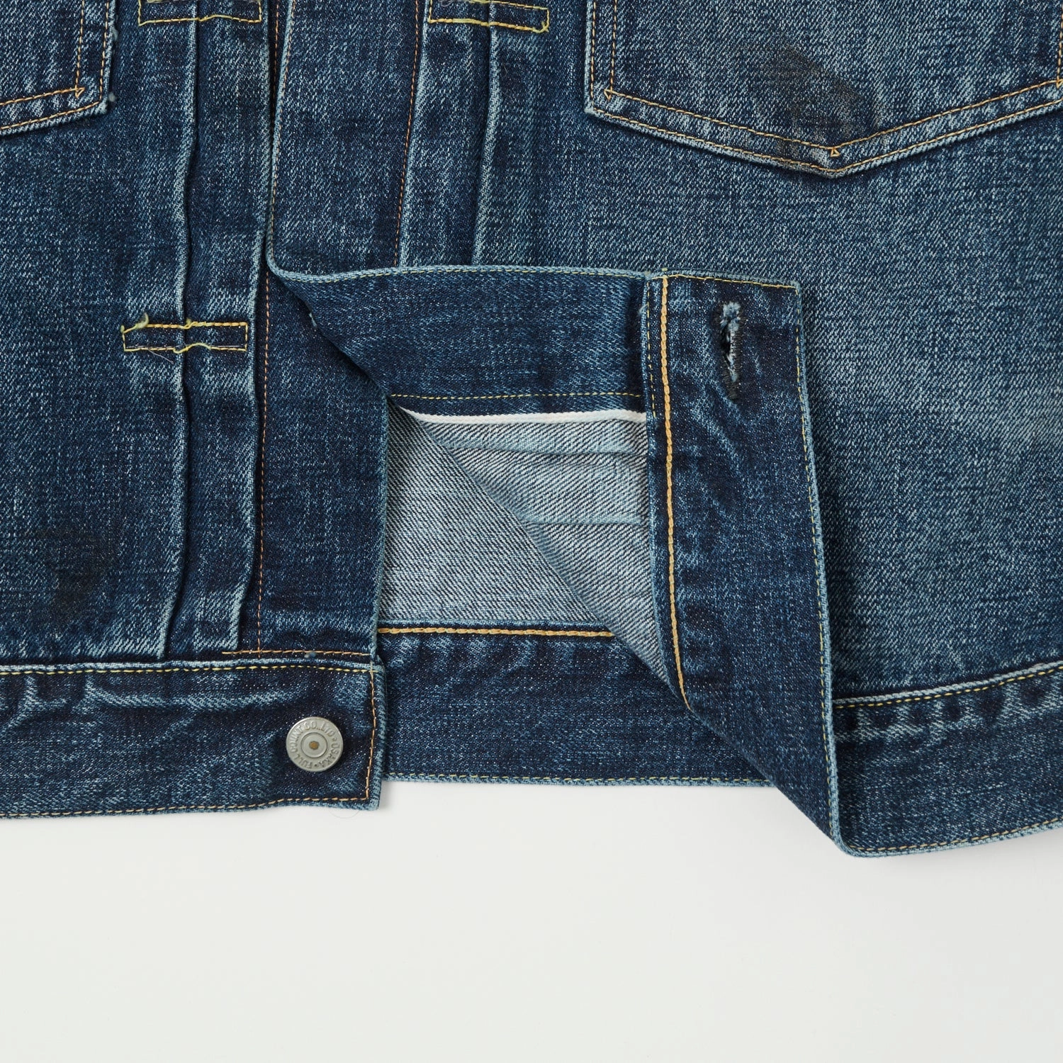 Full Count 2102XX 15.5oz Type II Denim Jacket - 'Fear of the Dark' Wash Volunteer Improve