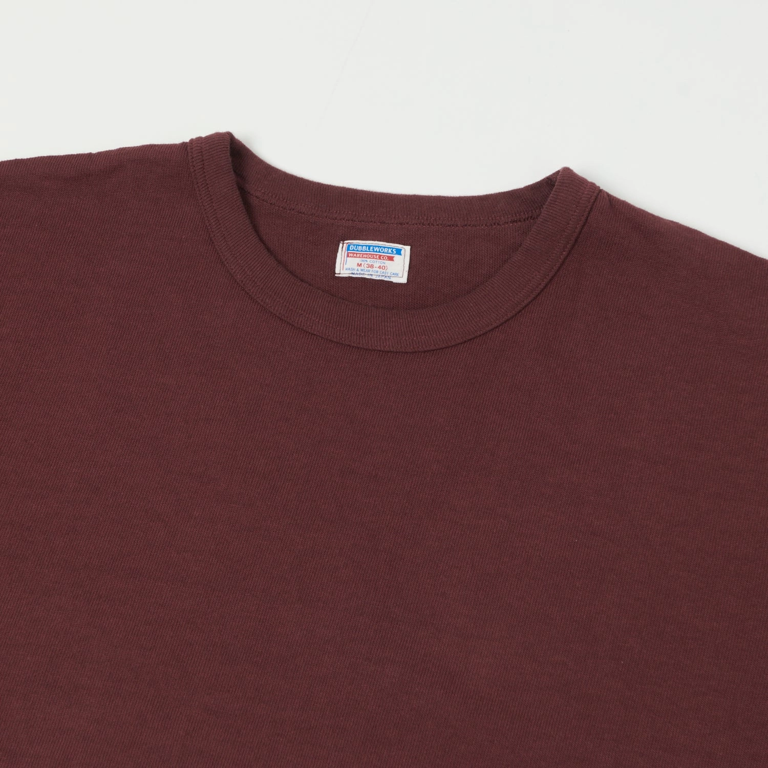 Lightweight Shirt NeutralTonesCollection Dubbleworks Heavy Fabric Tee - Bordeaux