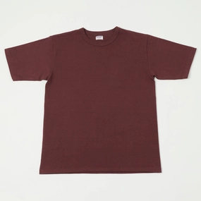 Chic Vibe Minimalist fashion Dubbleworks Heavy Fabric Tee - Bordeaux