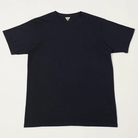 Breathable touch FilMelange 'Dos' Short Sleeve Tee - Dark Navy