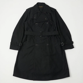 Freewheelers & Co Great Lakes 'Gifford' Trench Coat - Deep Black Advantage Base-layer