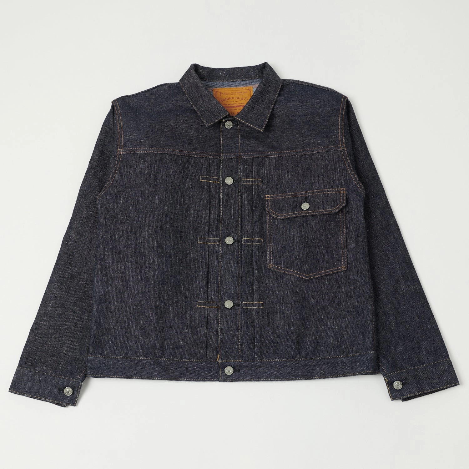 Warehouse & Co 2001XX (2000XX) Blanket Lined Type-I Denim Jacket - Raw Fleece Lined