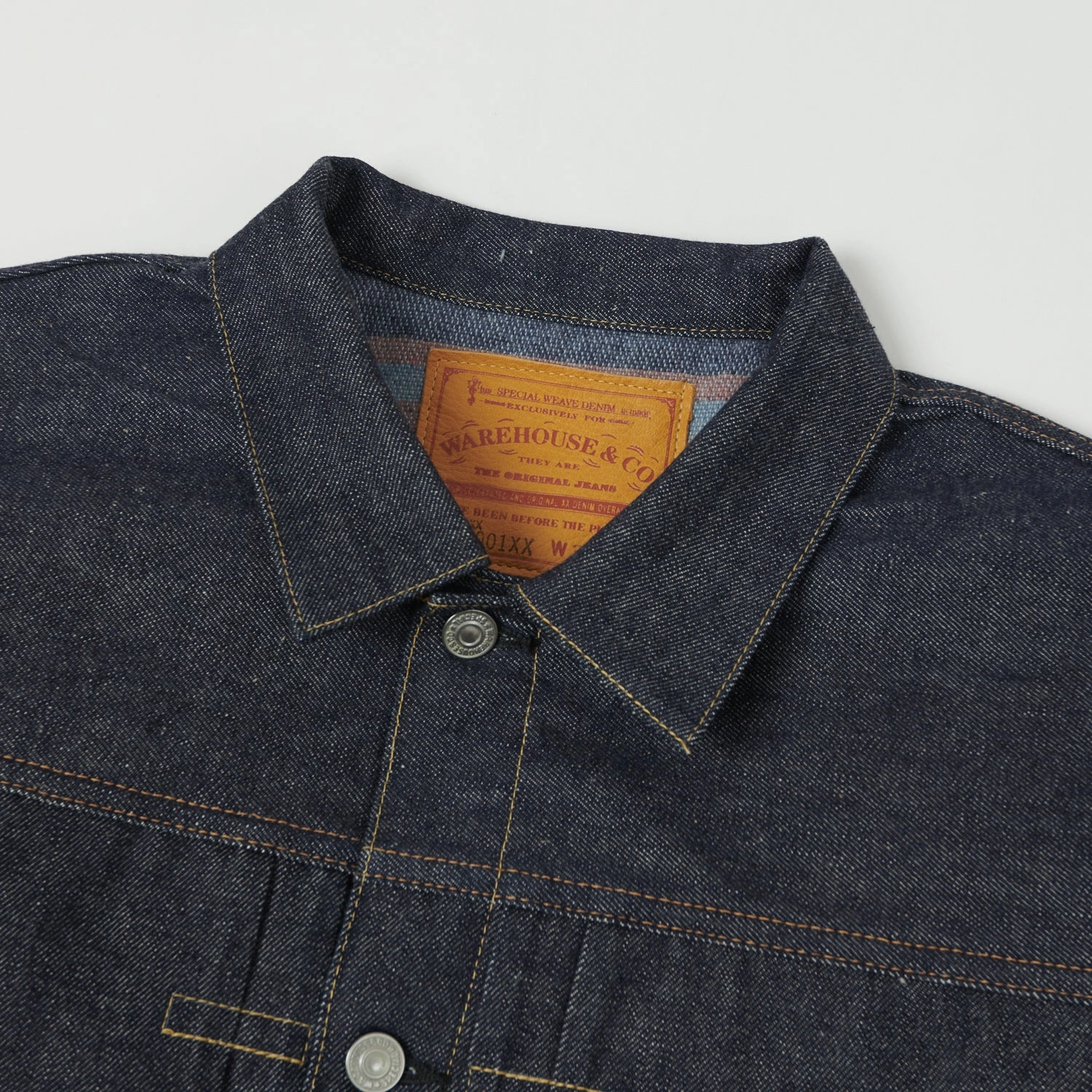 Position outdoor barbecue Warehouse & Co 2001XX (2000XX) Blanket Lined Type-I Denim Jacket - Raw