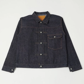 Warehouse & Co 2001XX (2000XX) Blanket Lined Type-I Denim Jacket - Raw Fleece Lined