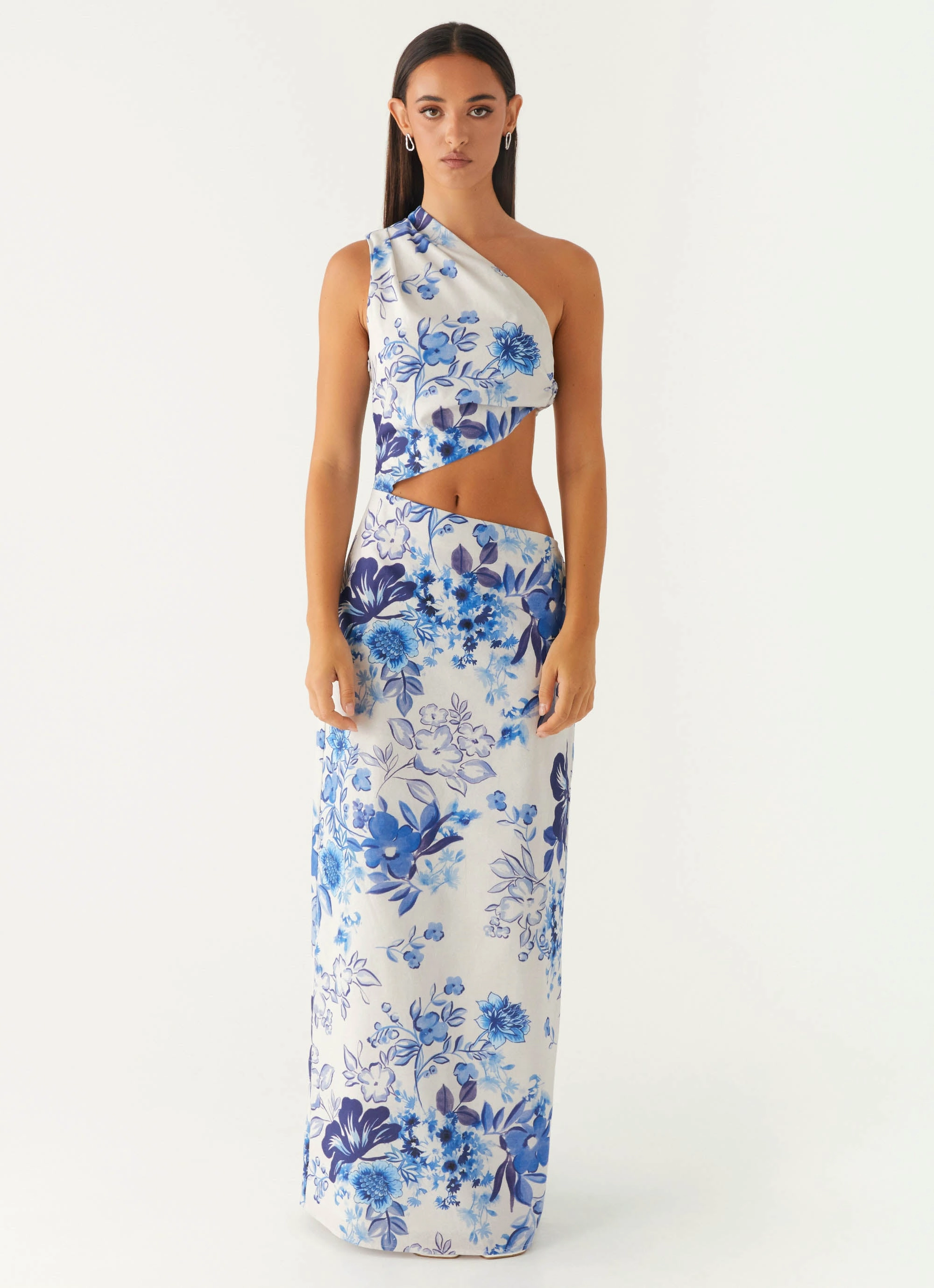 All Summer Long Maxi Dress - Serene Sky Floral Stylish Mood Trendy Vibes