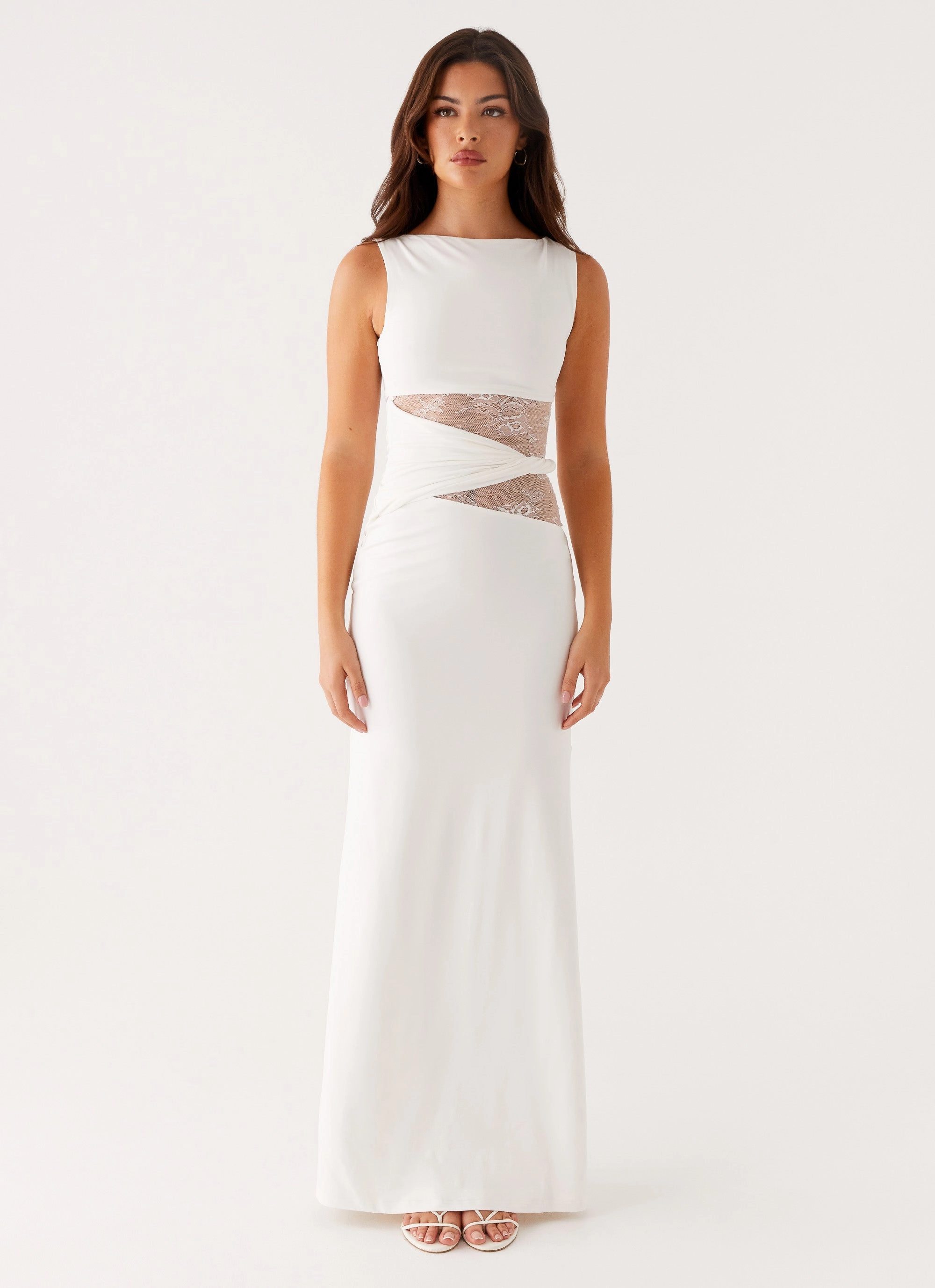 Open-back Easy Mood Karma Maxi Dress - White