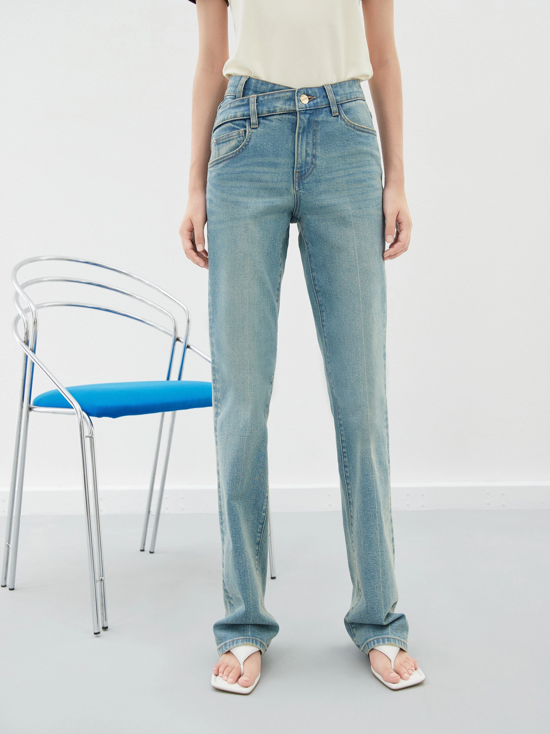 Outdoor Fashion Street Vibe Straight Leg Denim Jeans