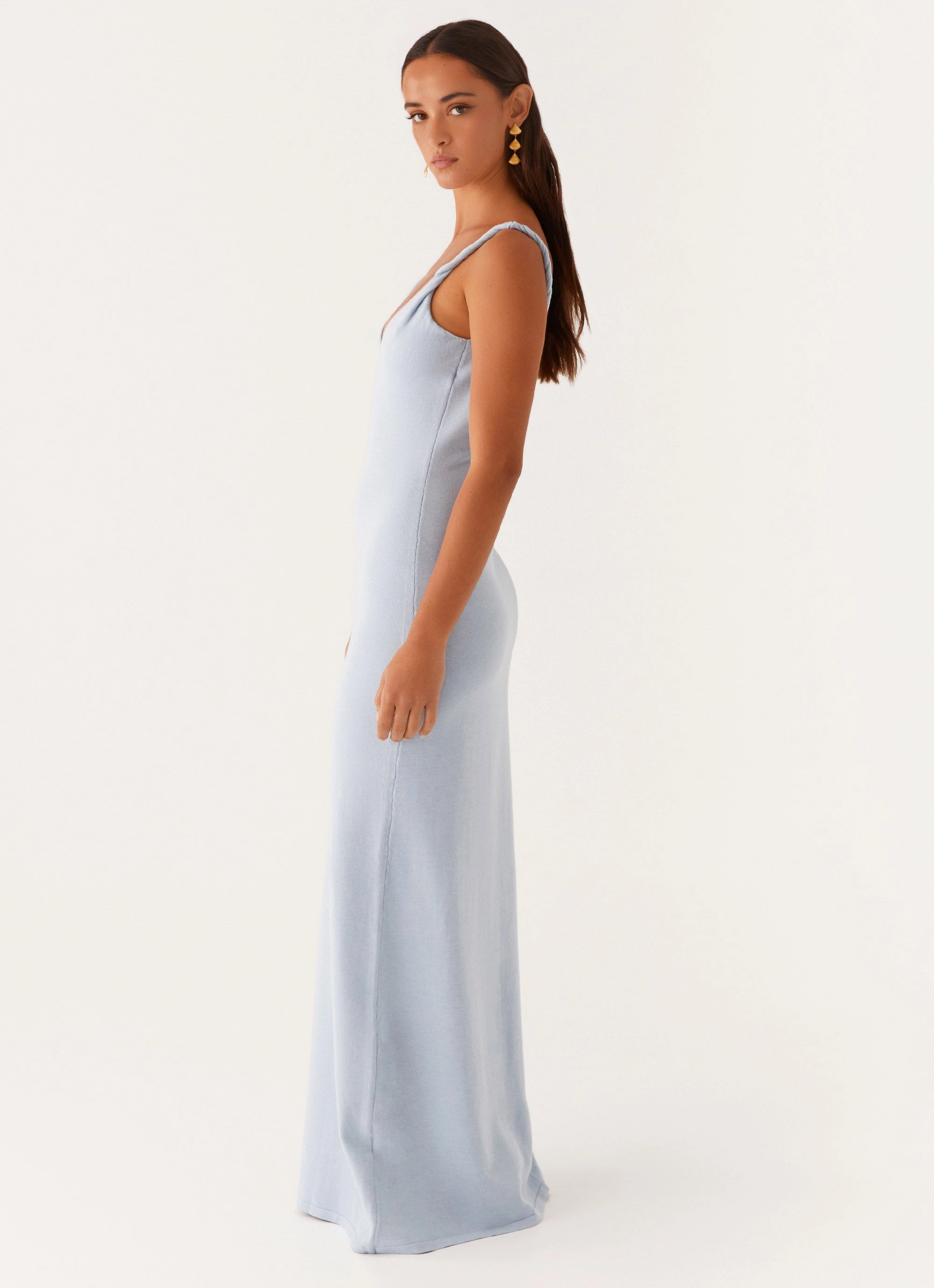 Anastasia Maxi Dress - Blue understated look