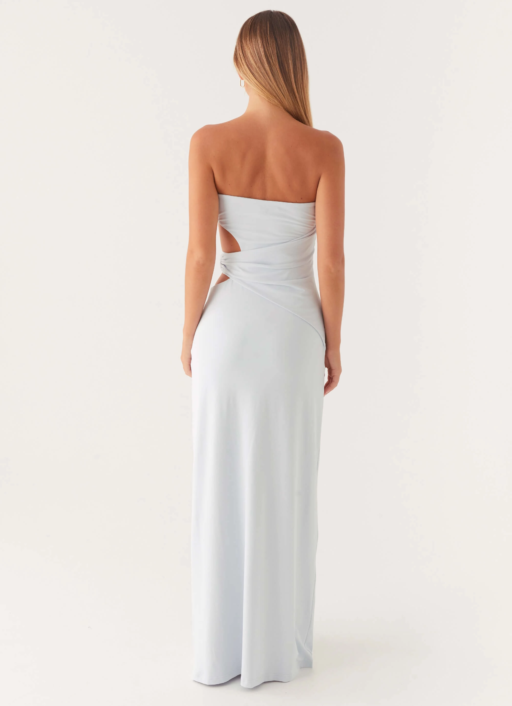 Anetta Maxi Dress - Pale Blue Casual day-to-night piece Quick Elegance