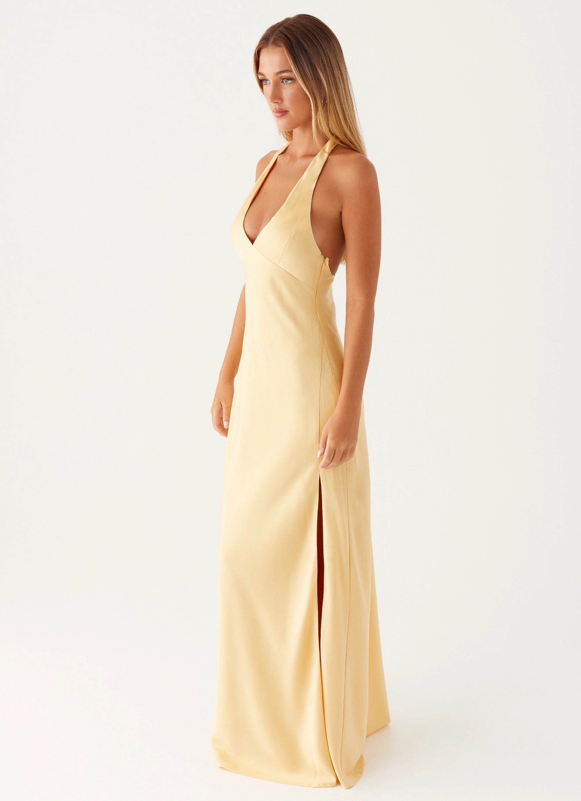 Angie Maxi Dress - Yellow Travel piece
