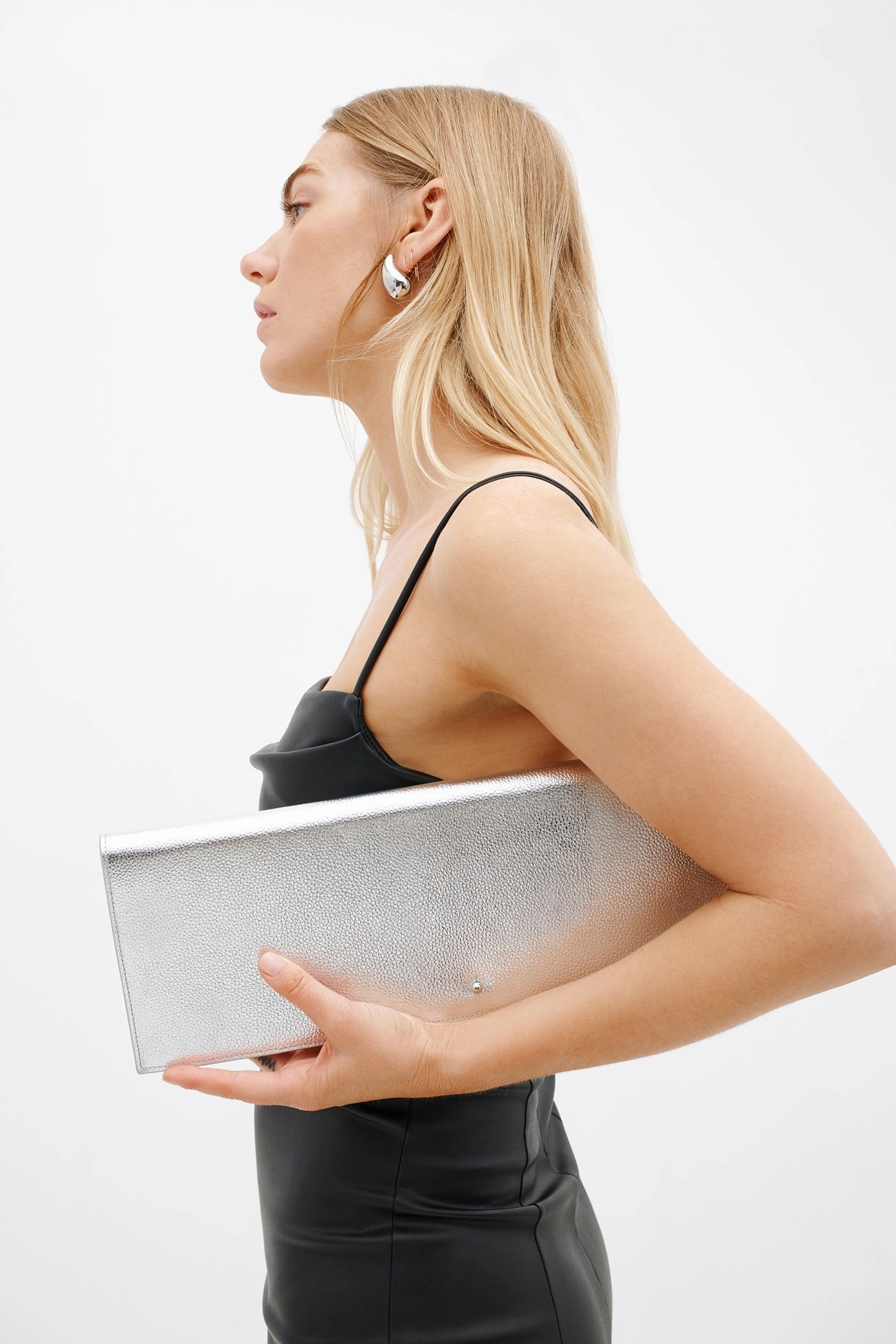 Work Option Belle Leather Clutch