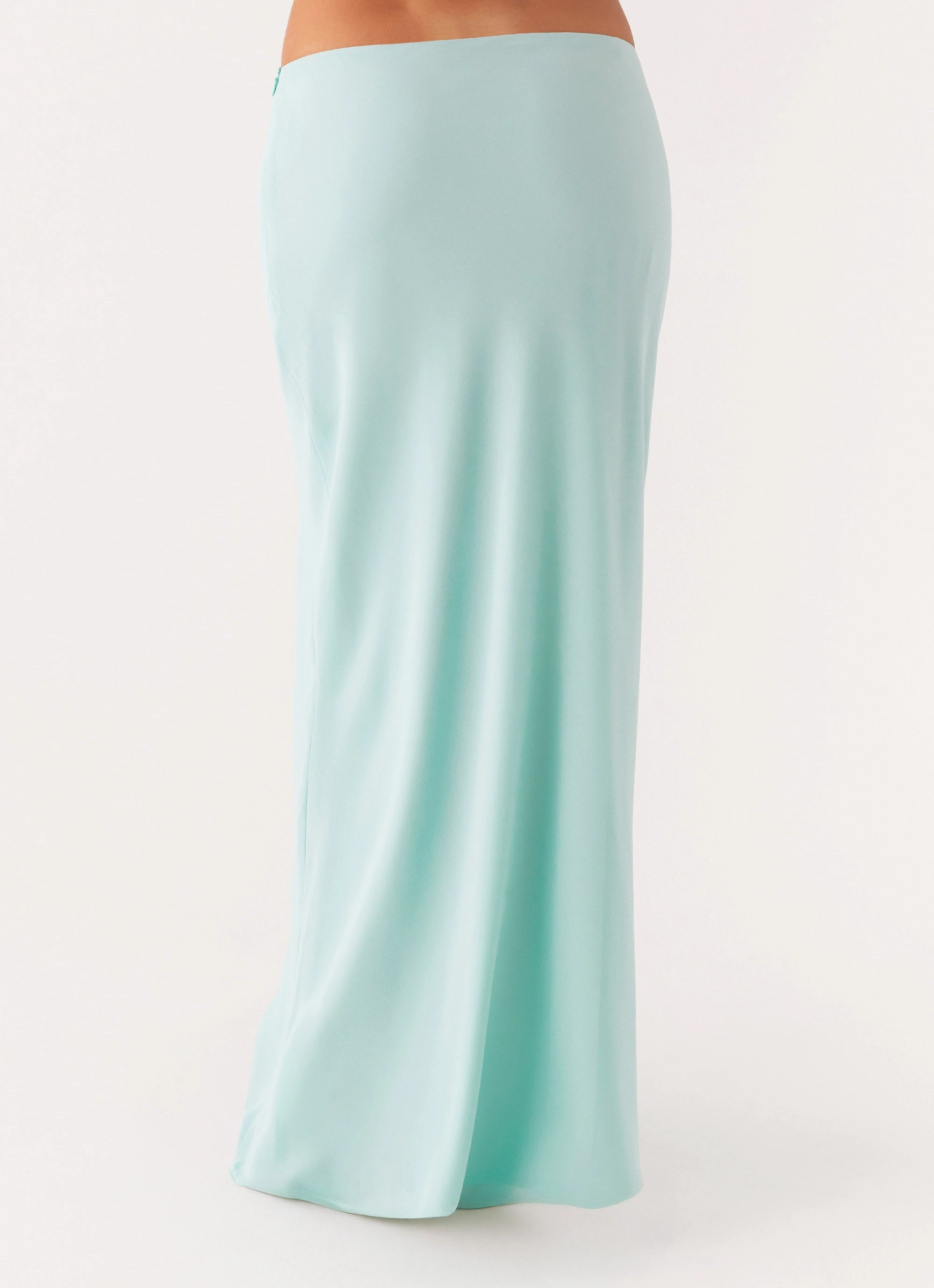 Easy Comfort Daily Mood Another Life Chiffon Maxi Skirt - Pale Blue