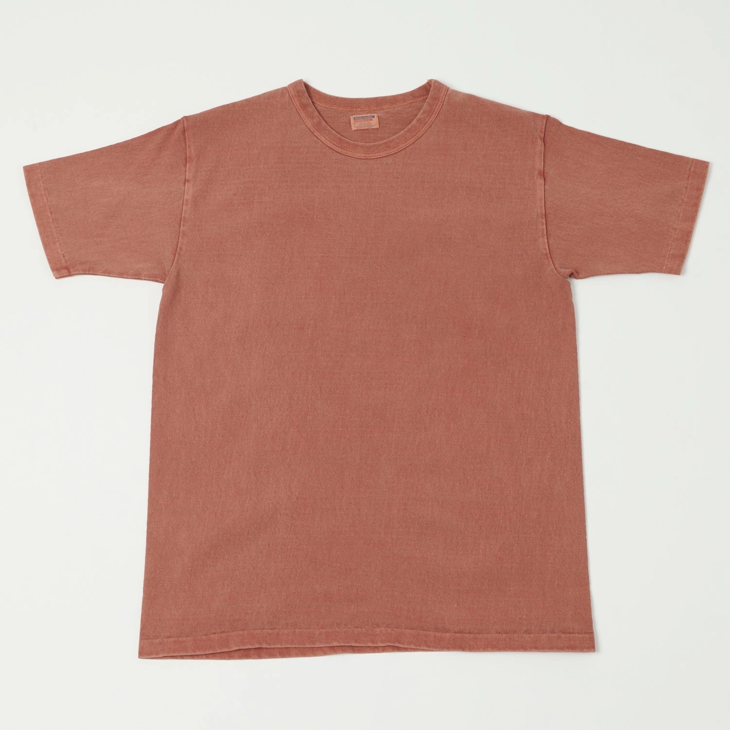 Dubbleworks Heavy Fabric Pigment Dye Tee - Brick Red SoftTouchFinish