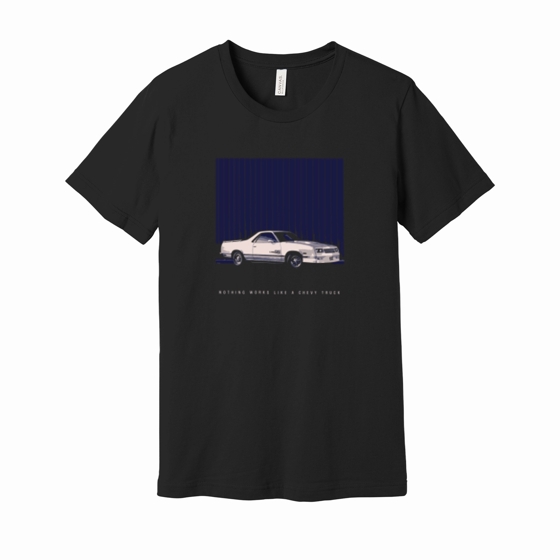 Buttery Soft Fabric Chevrolet El Camino Stripes Graphic T-Shirt