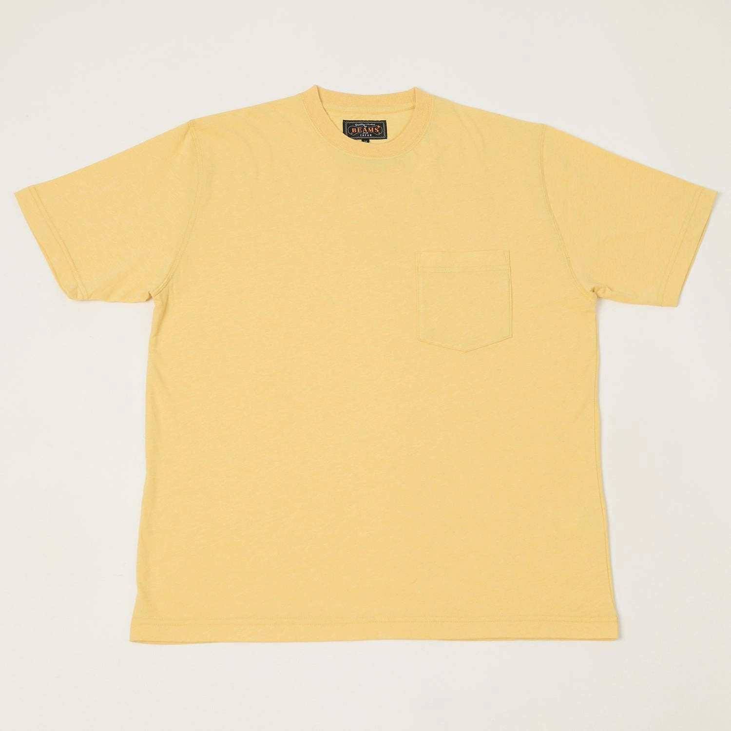 Beams Plus Pocket T-Shirt - Yellow Elegant casual and comfortable