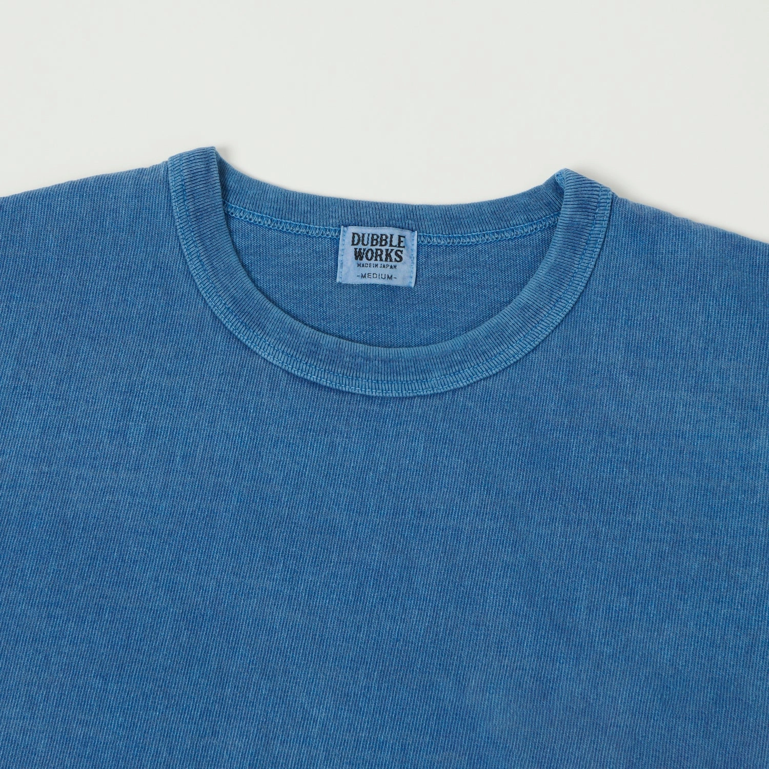 Dubbleworks Heavy Fabric Pigment Tee - Light Indigo Vibrant Colors