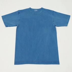 EcoConscious Processing MinimalistDesign Dubbleworks Heavy Fabric Pigment Tee - Light Indigo