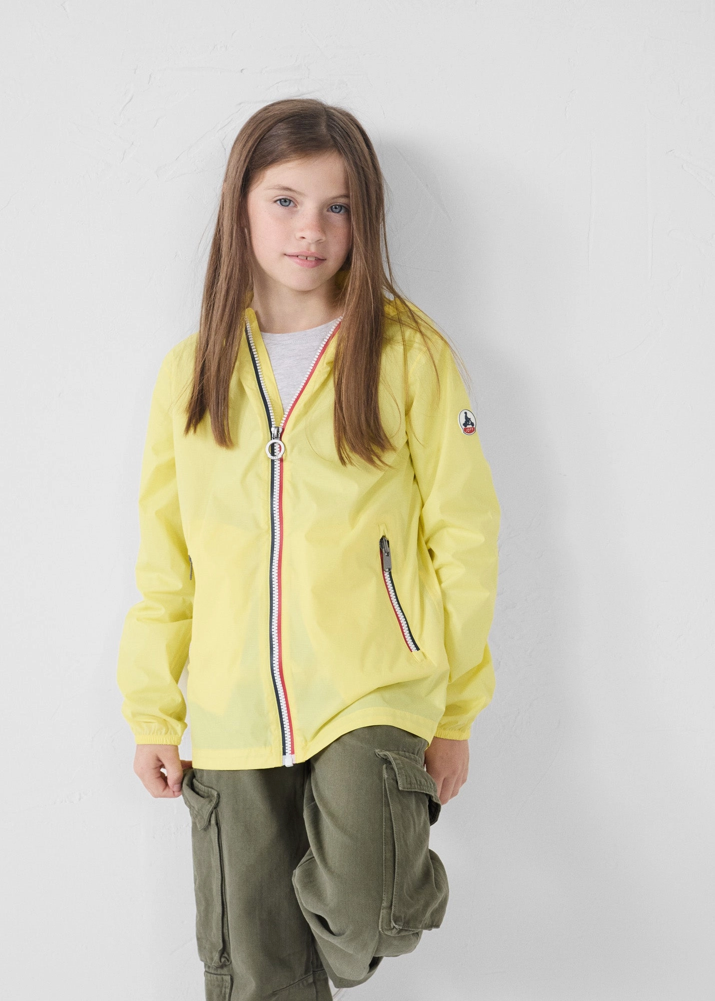 High Collar Structure Lightweight Waterproof Jacket Imperm??able enfant paquetable Limonade Corrie