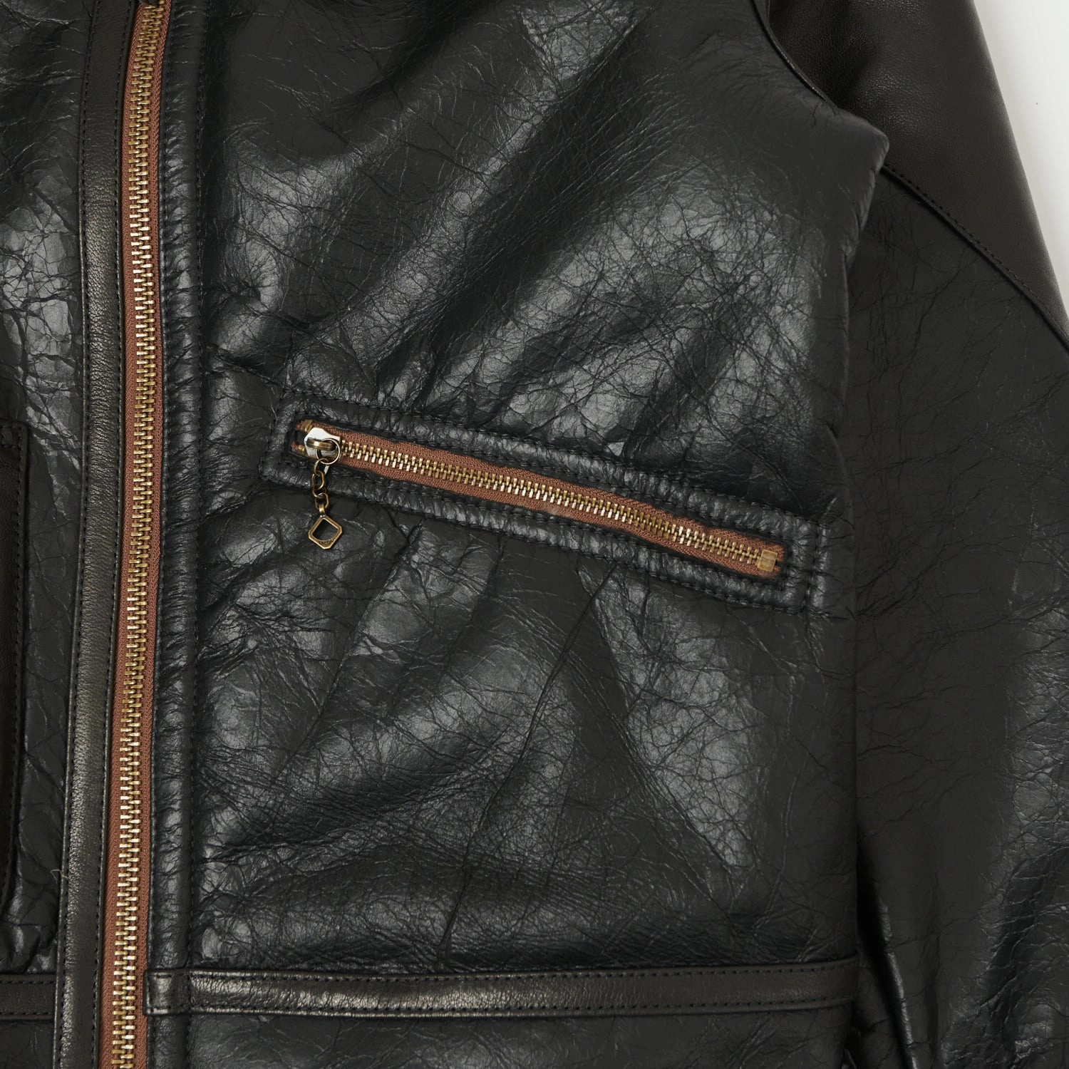 Shangri-La Heritage 'Aviatore' B-3 Shearling Flight Jacket - Black standard size