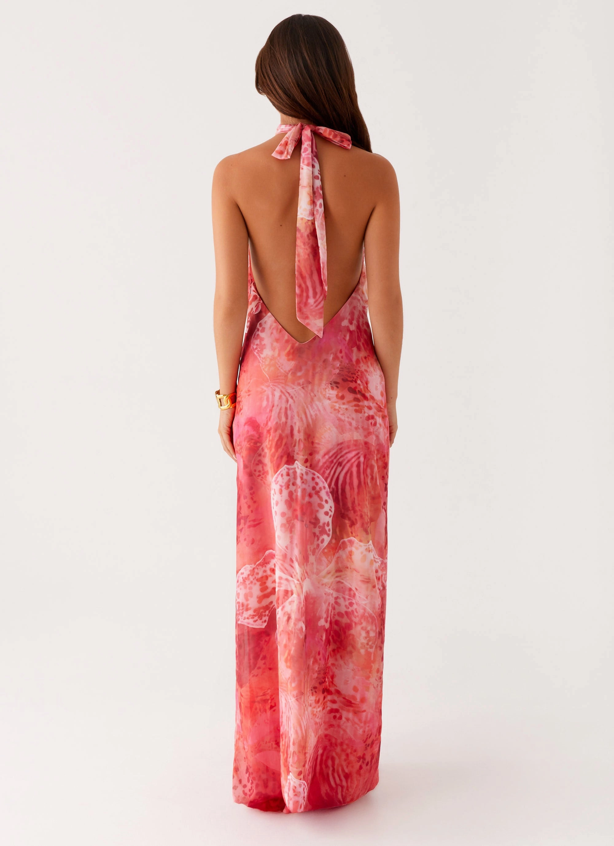 Trendy Wearable California Maxi Dress - Flamingo Fling