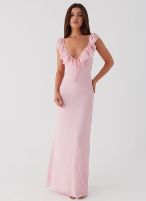 Contemporary Vibe Soft Curve Silvie Maxi Dress - Pink
