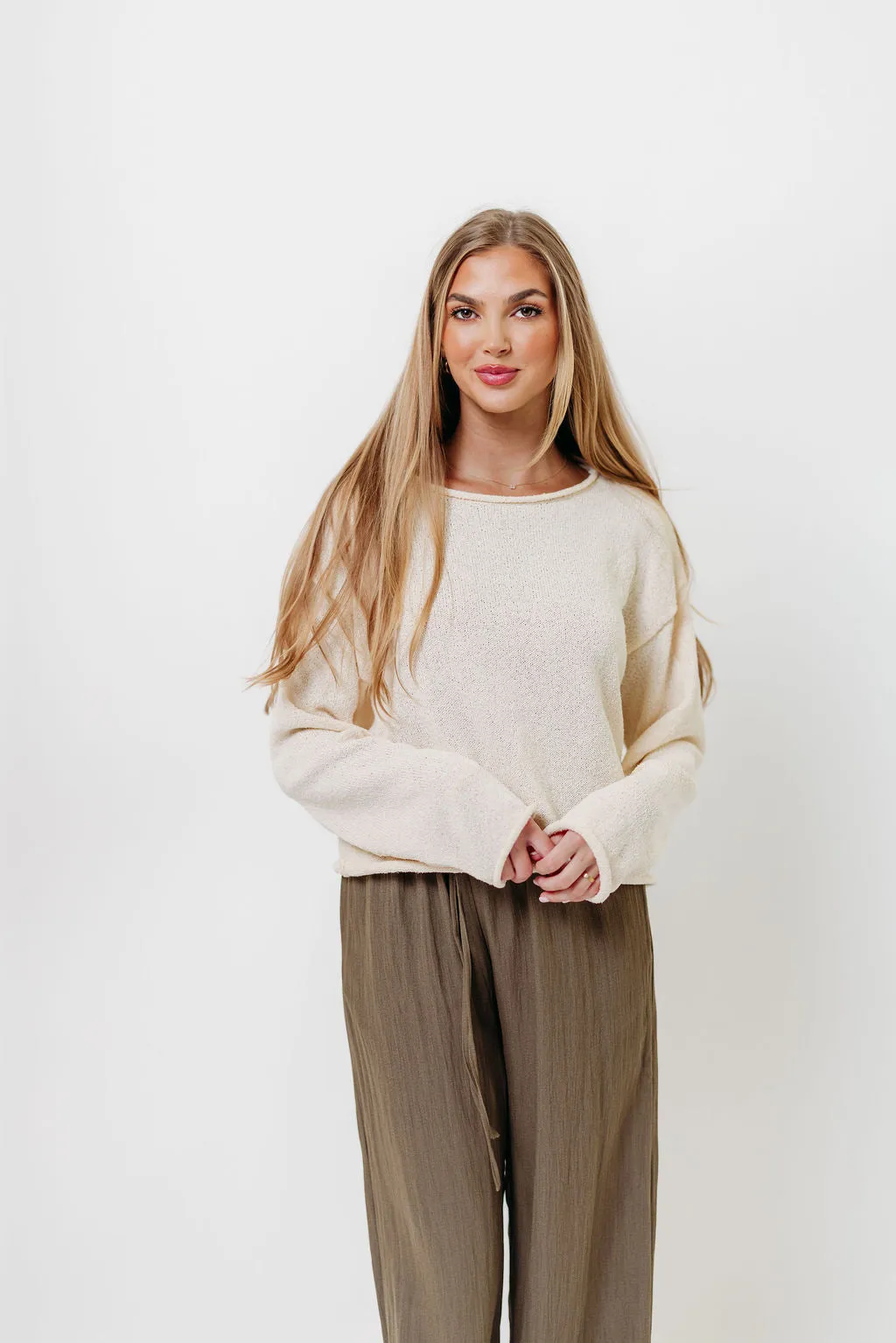 Home Outfit Hypoallergenic Fibers Ashwin Sweater in Cream