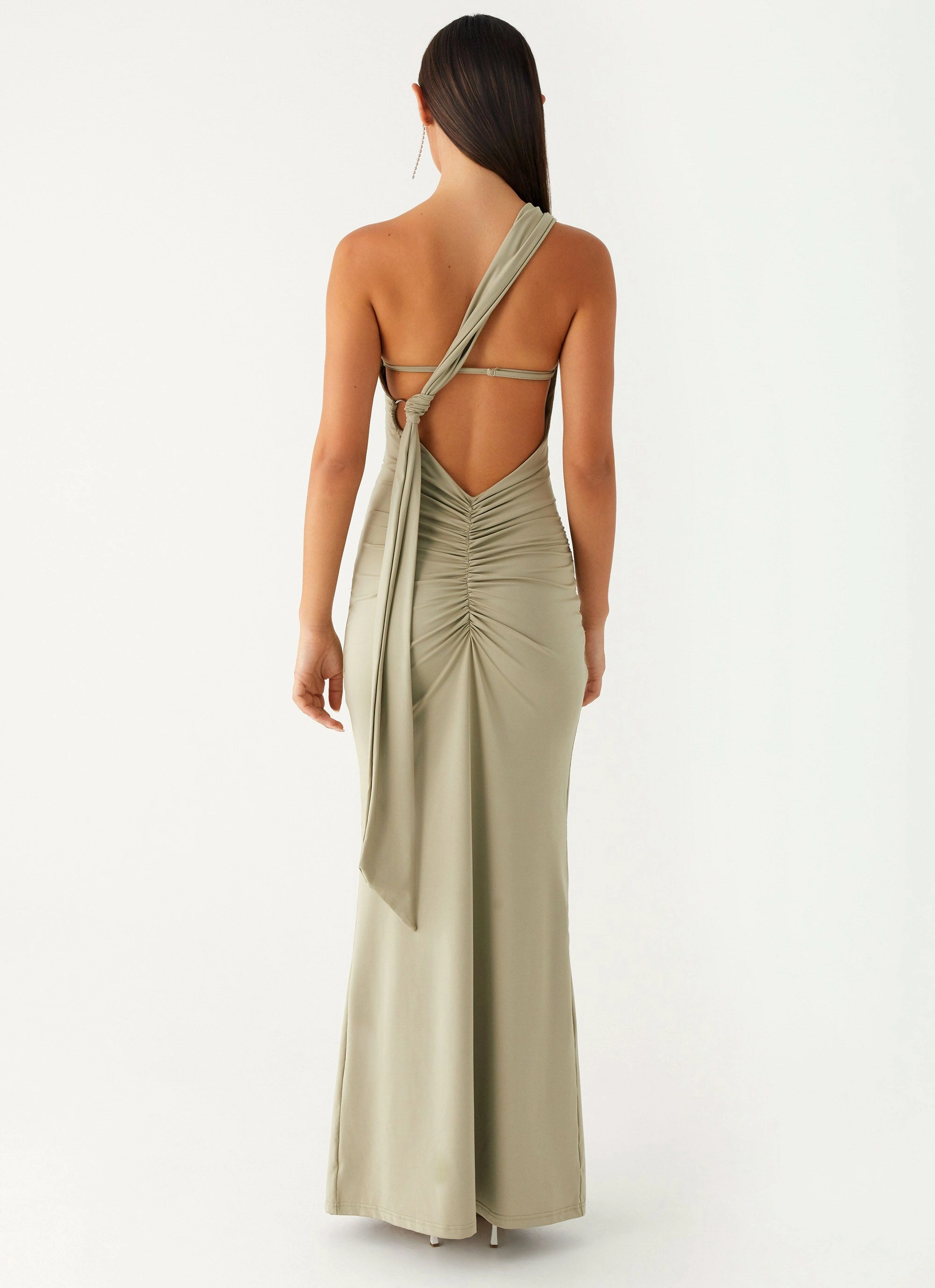 Draped Fabric Christie Maxi Dress - Sage