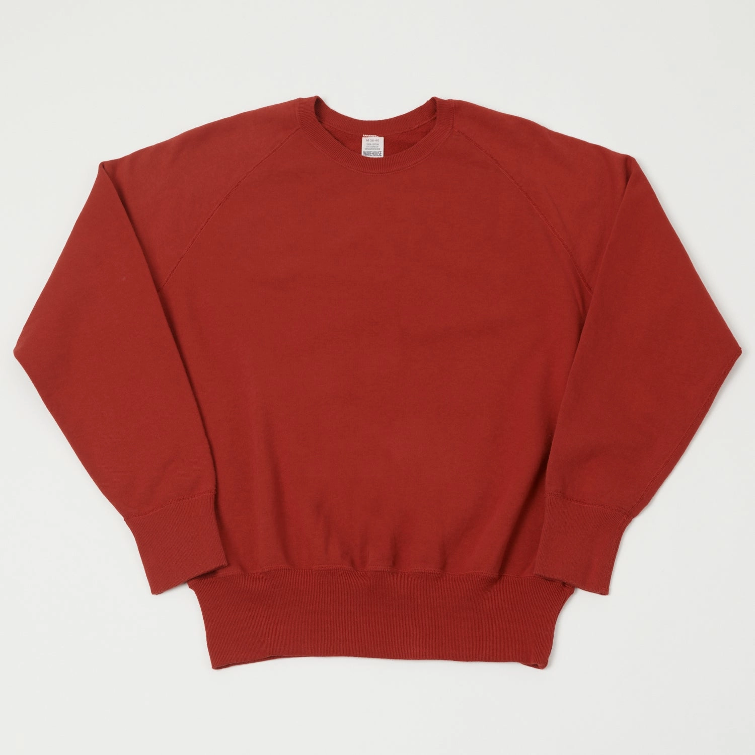 dry cleanable Warehouse & Co 461 Raglan Sleeve Sweatshirt - Red