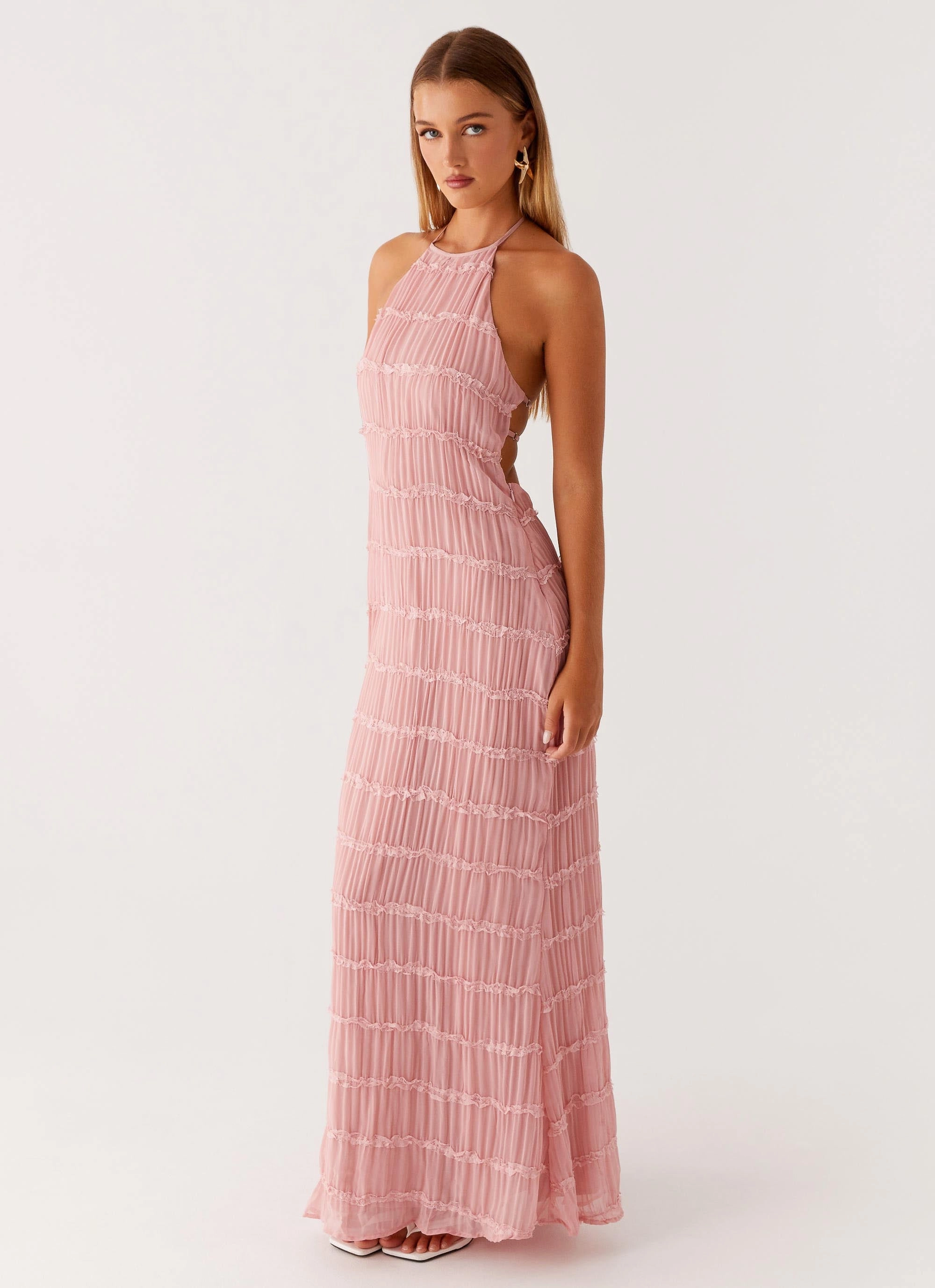 Tailored Piece Aullie Maxi Dress - Pink