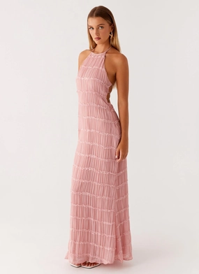 Tailored Piece Aullie Maxi Dress - Pink