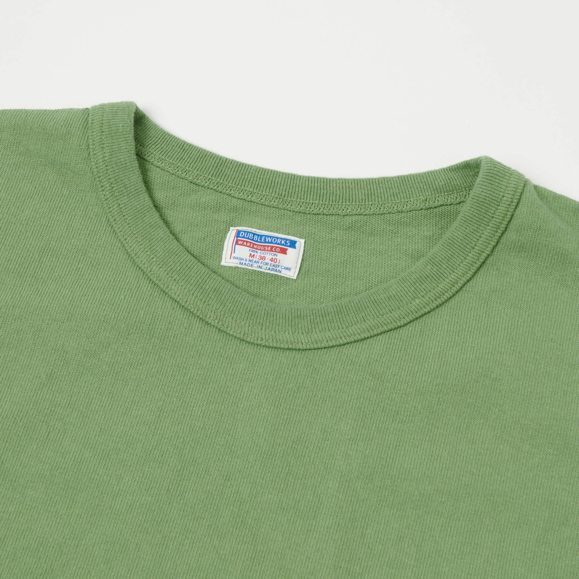 Dubbleworks Heavy Fabric Tee - Tea Green Chill Comfort Look Soft Breathable