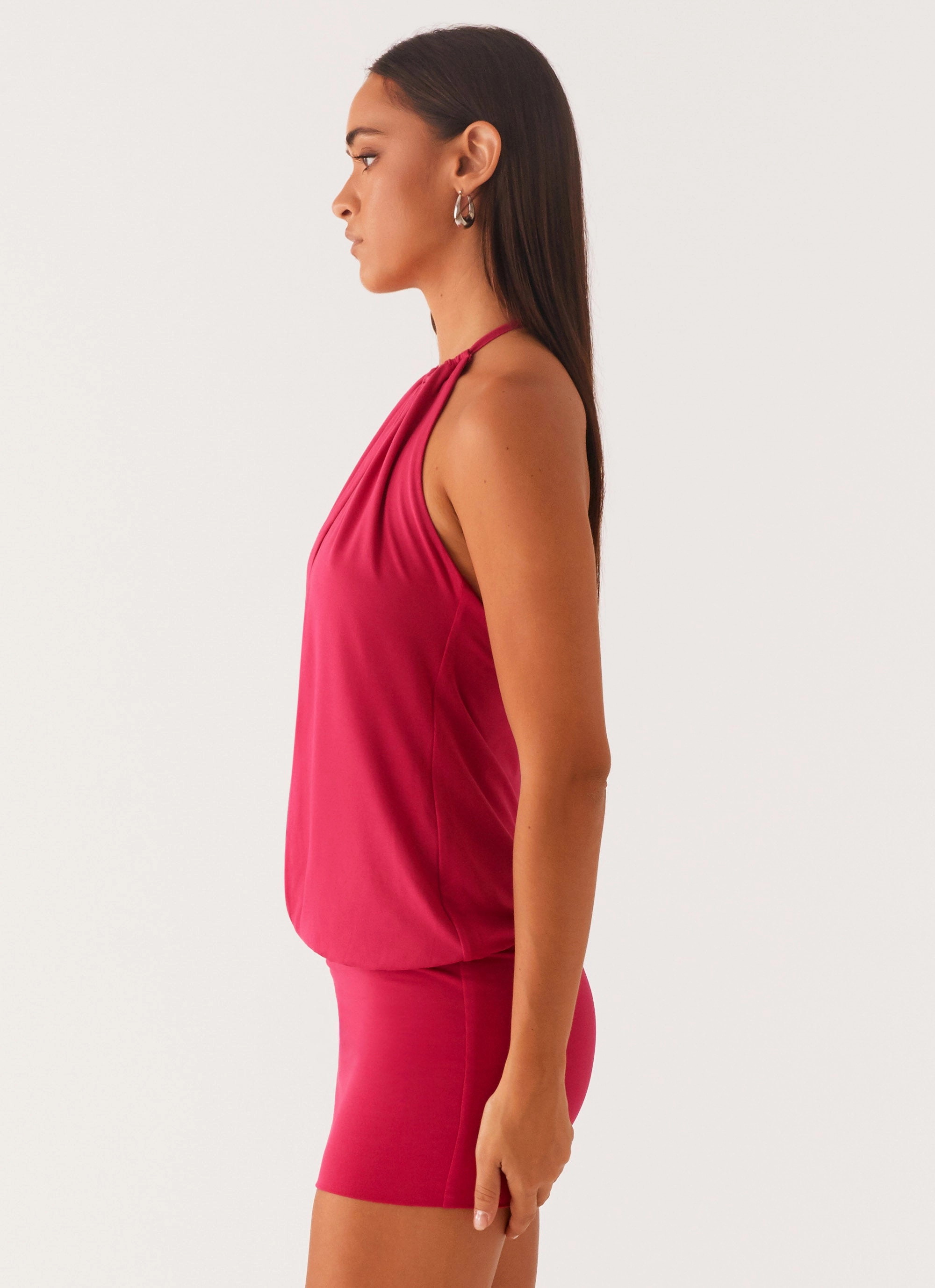 All-day Comfort Ayisha Mini Dress - Fuchsia Pink
