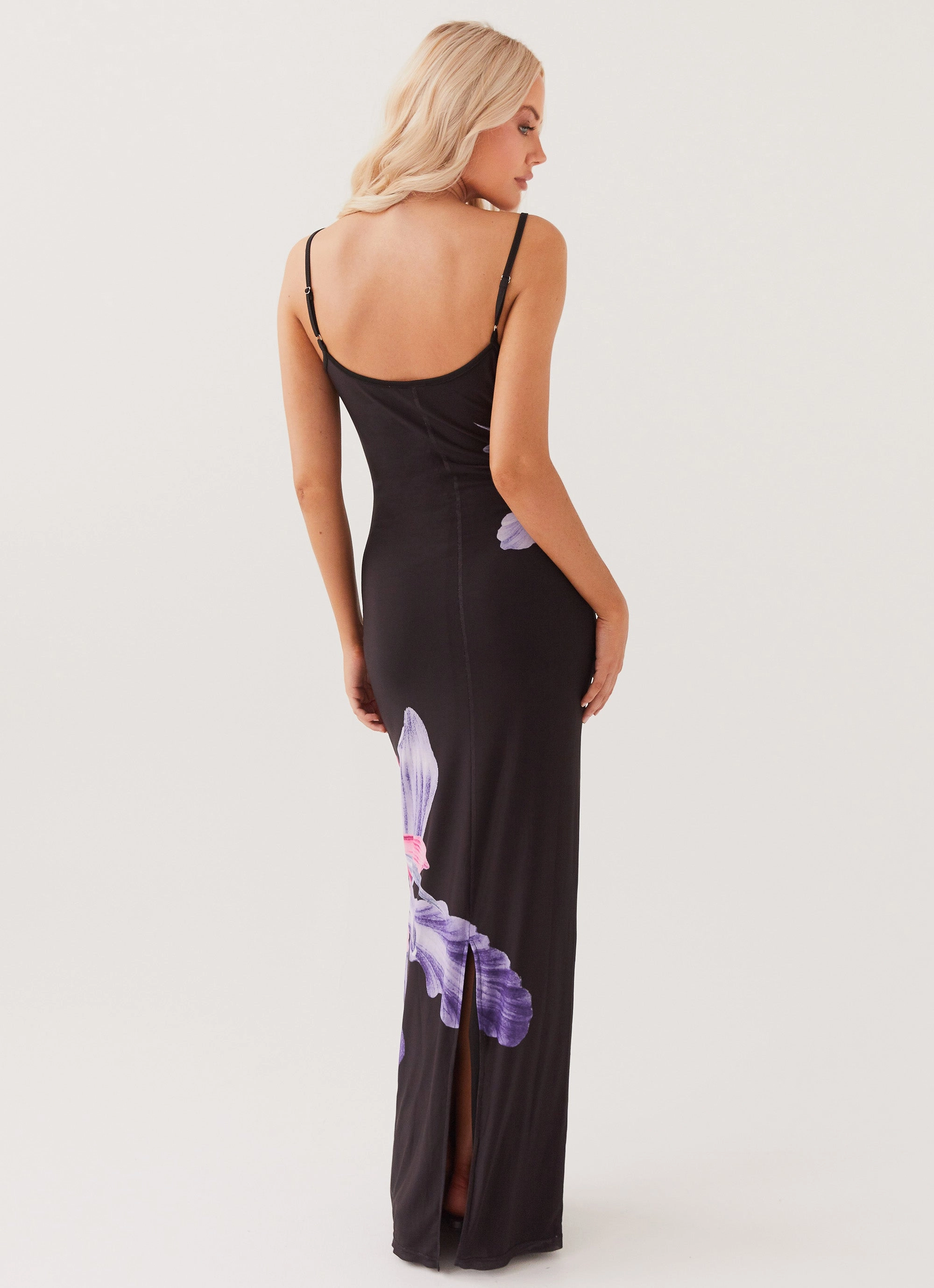 Bad News Mesh Maxi Dress - Black Tulip Calm Outfit Subtle tone