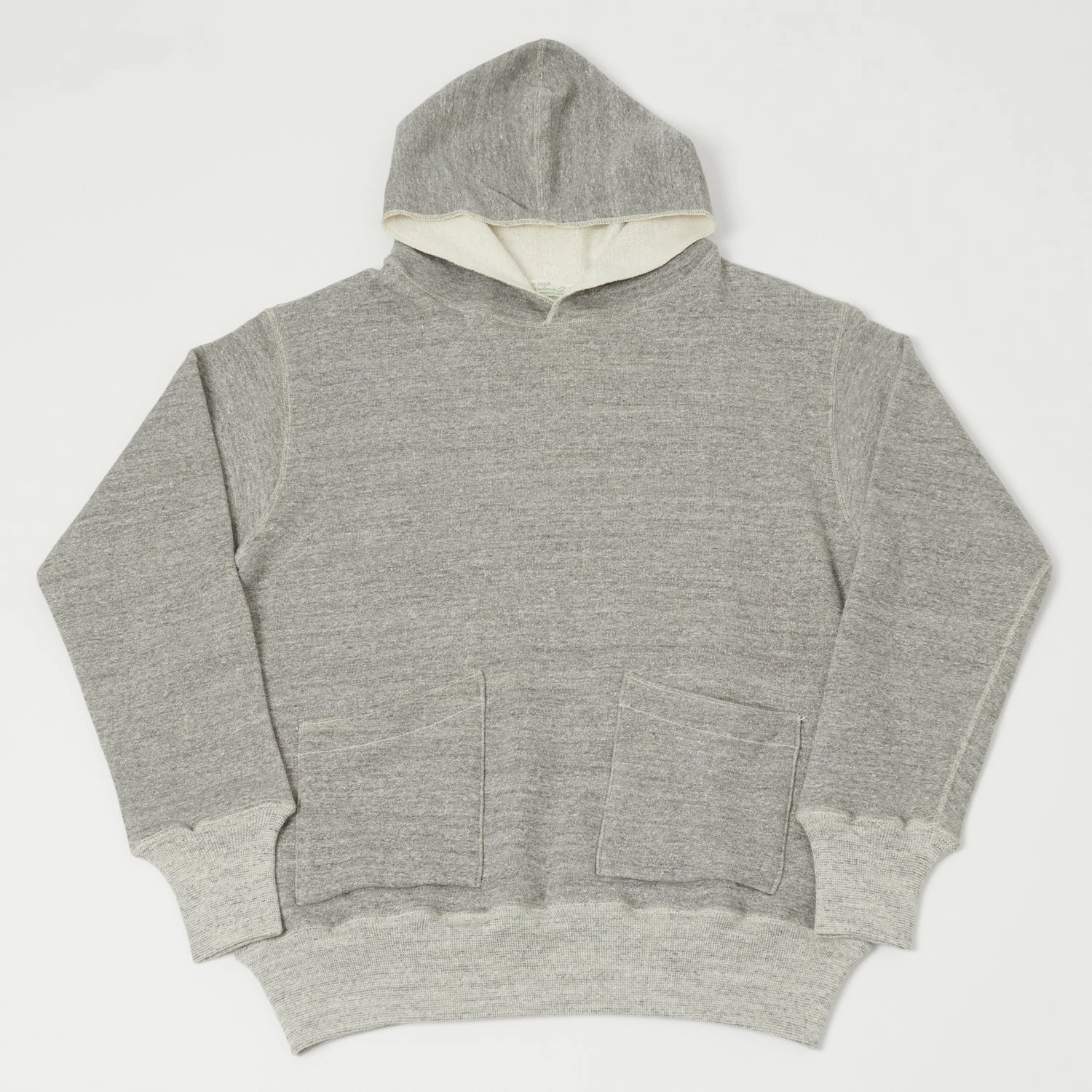 Smooth Texture Warehouse & Co 453 Two Pocket Hooded Sweatshirt - Heather Grey