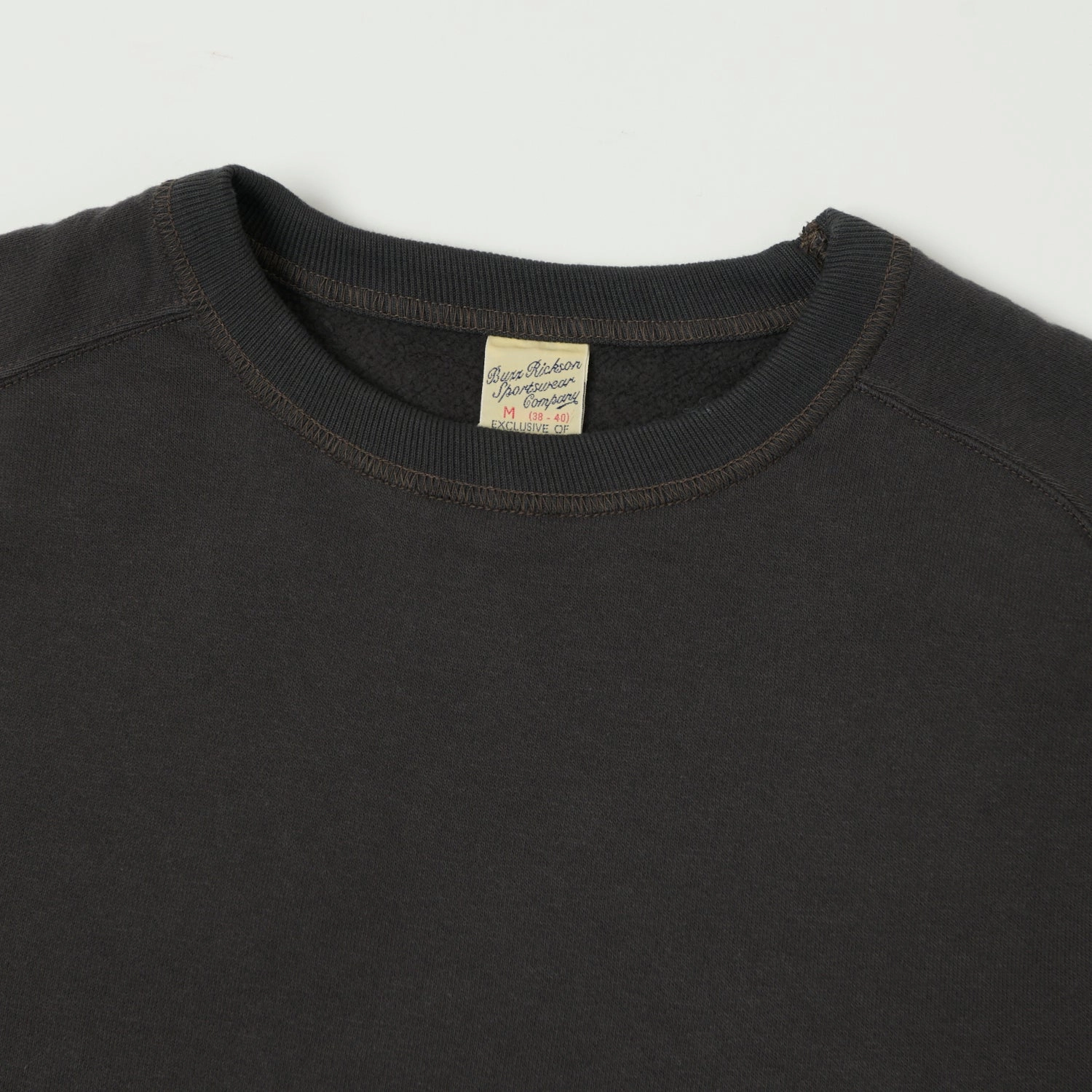 Buzz Rickson's Raglan Sleeve Freedom Sweatshirt - Black product business casual sophistication hypoallergenic