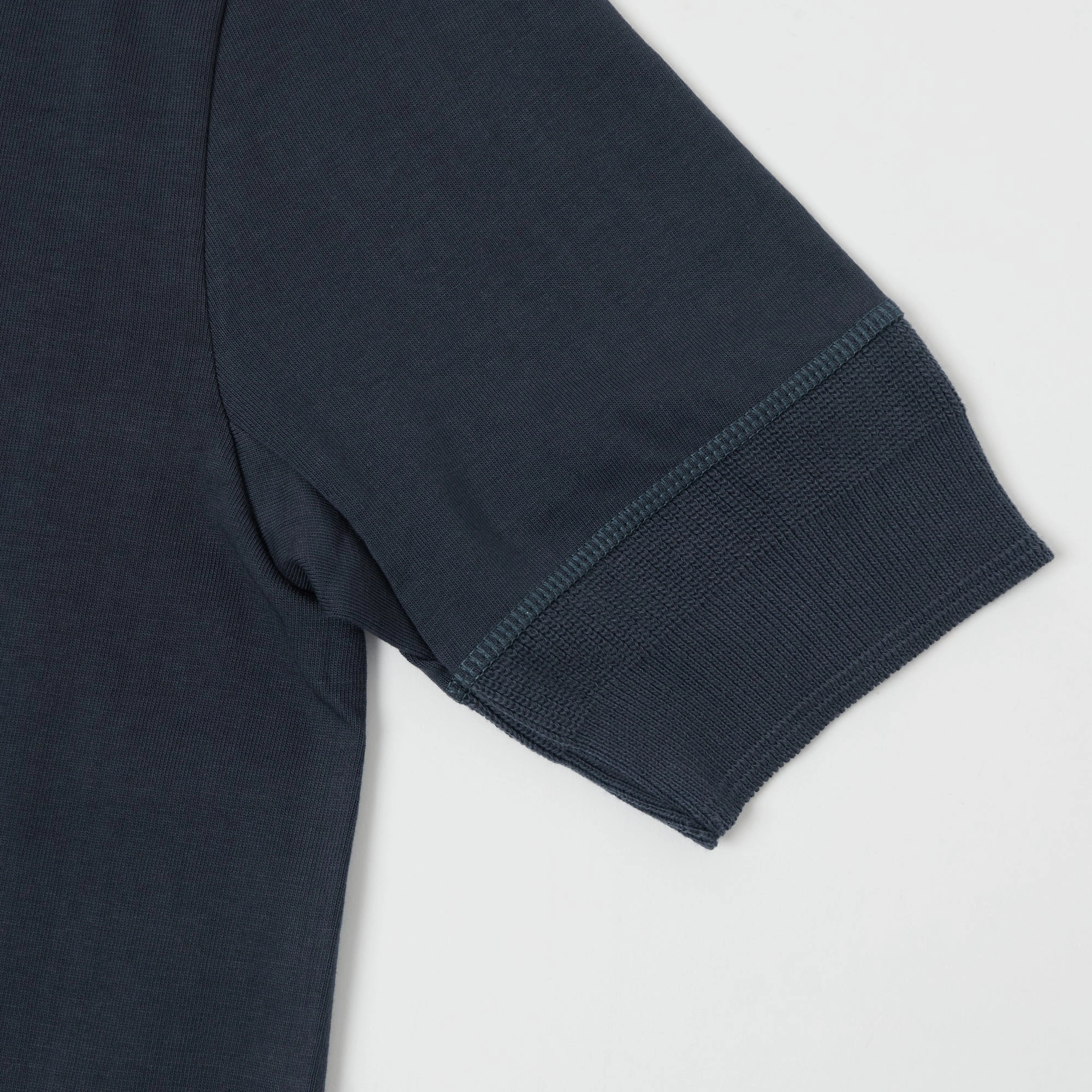 Sleek Waistband Casual Wearable Merz b. Schwanen 207 Short Sleeve Henley - Navy