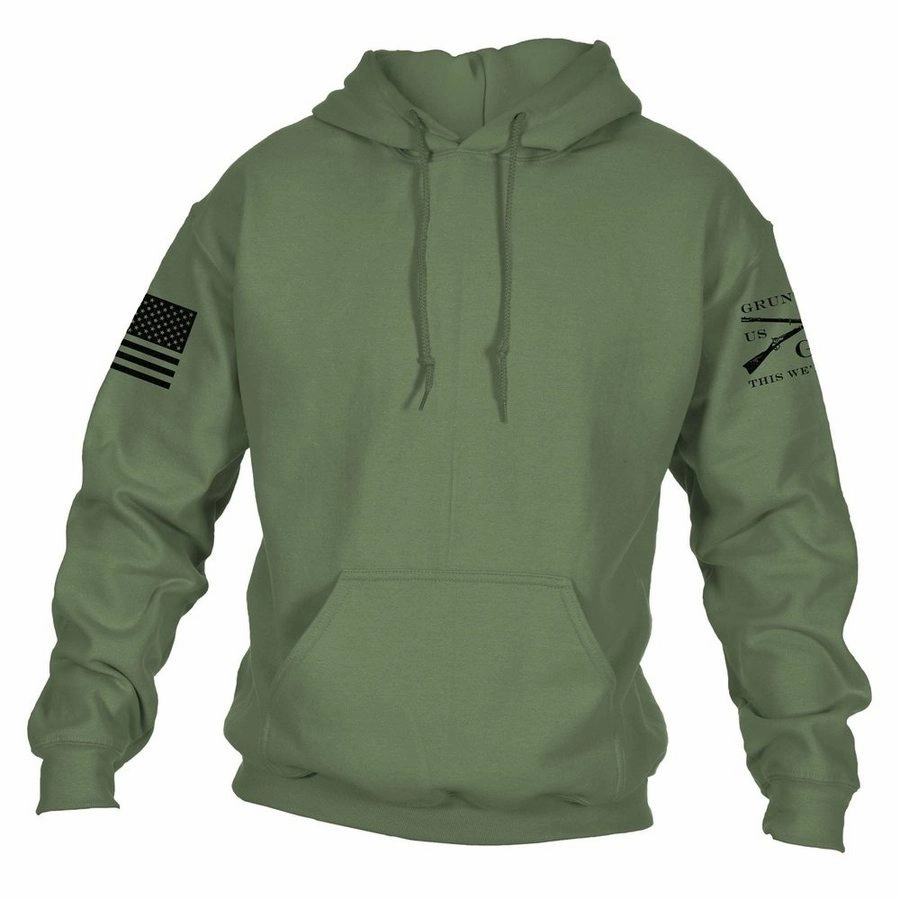 perfect for anniversaries Basic Hoodie - Military Green