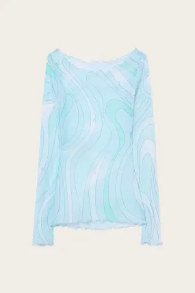 Tulle Top with Boat Neck Limited Edition Breathable back panel