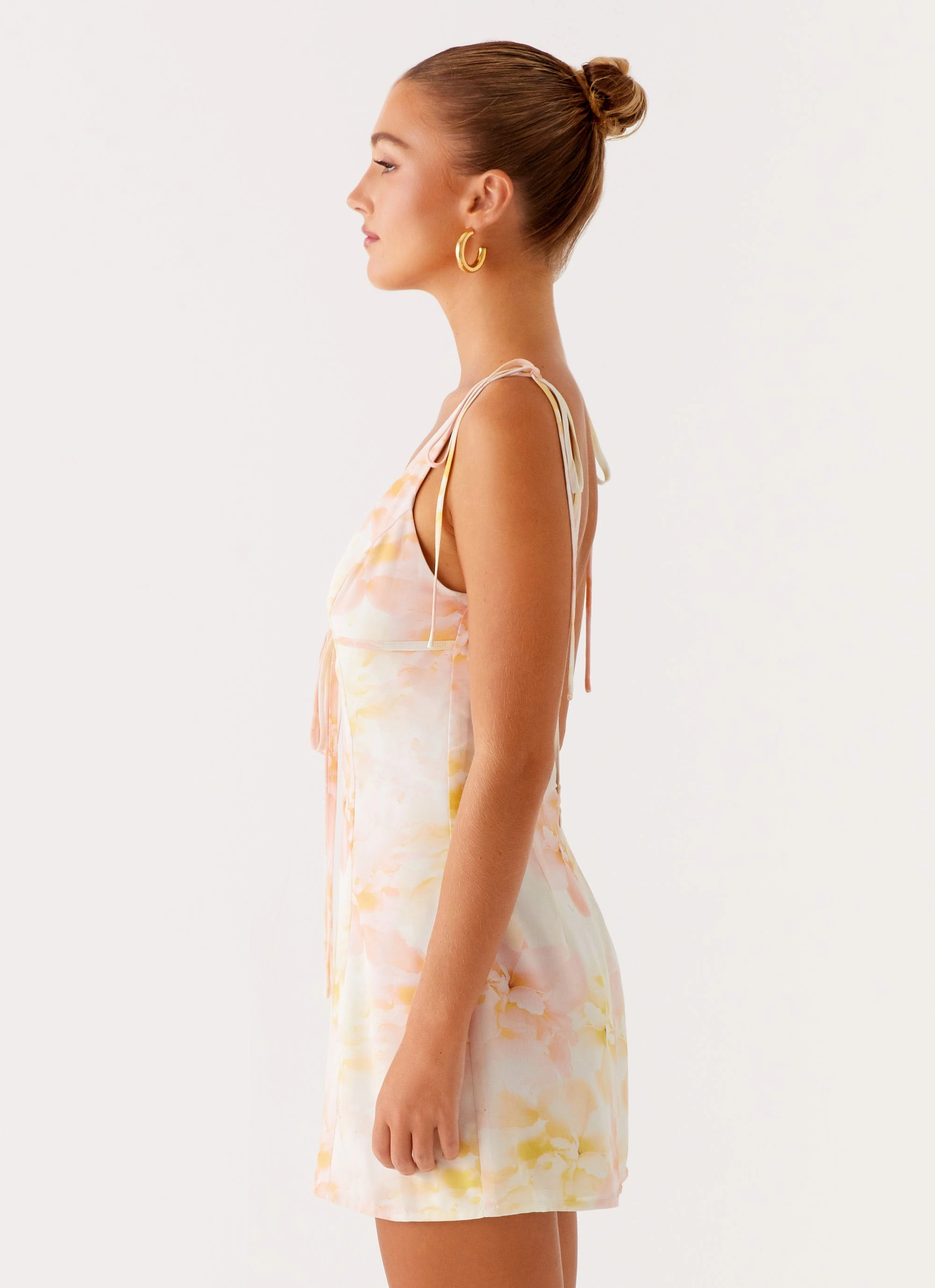 Alden Mini Dress - Floral Print Comfy Layers