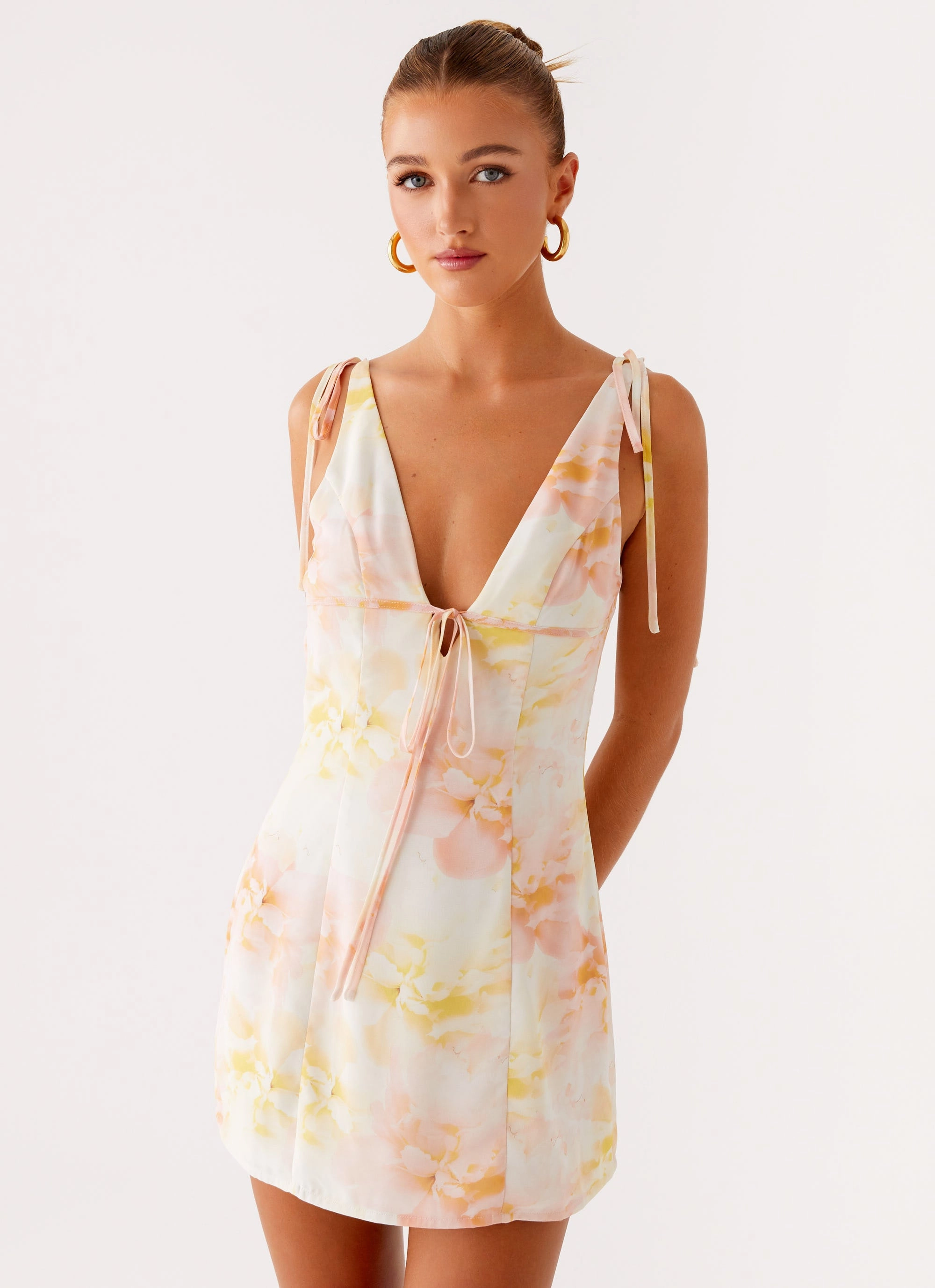 SeamlessConstruction Alden Mini Dress - Floral Print