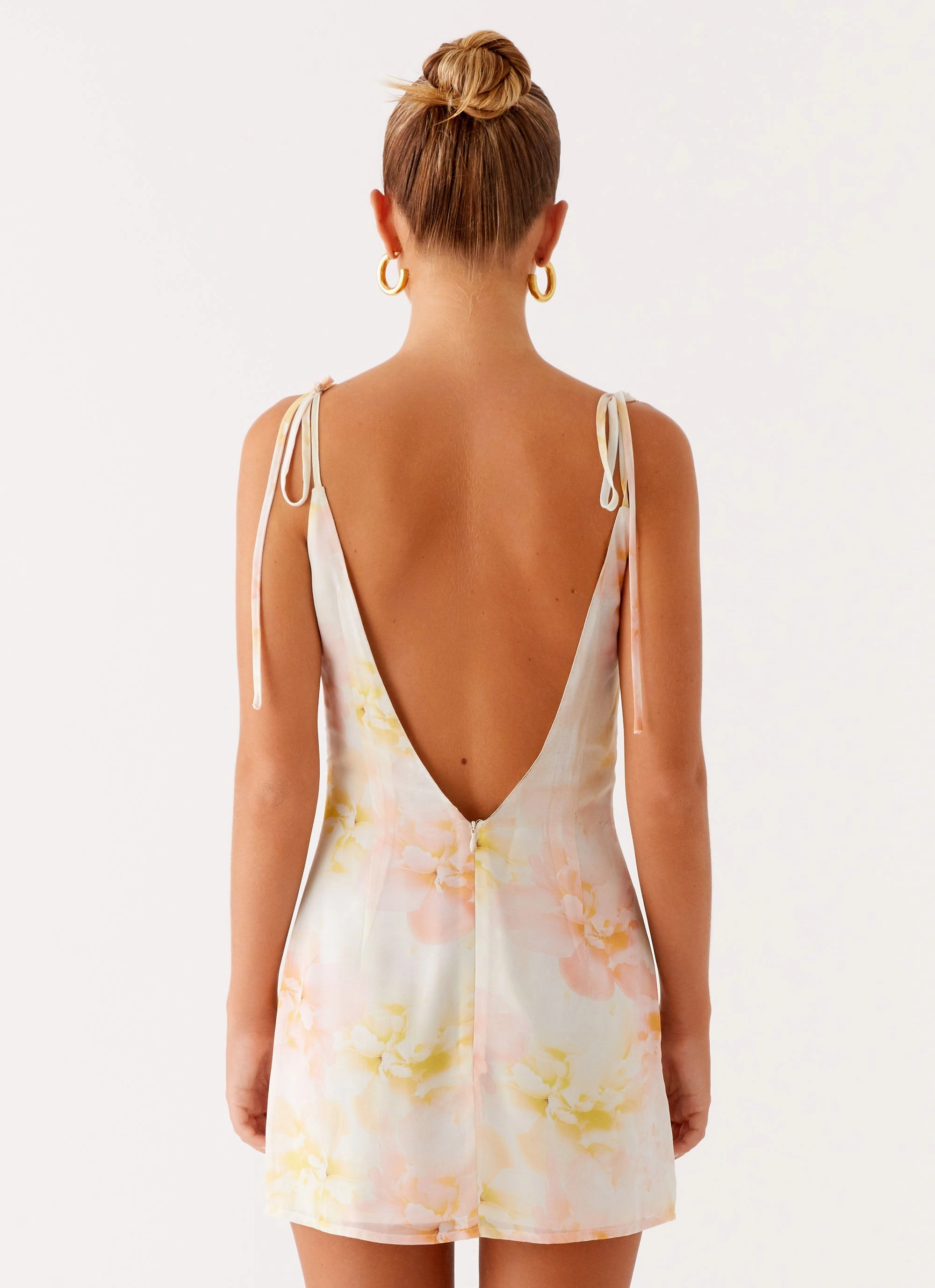 Cocktail Ready Subtle Texture Alden Mini Dress - Floral Print